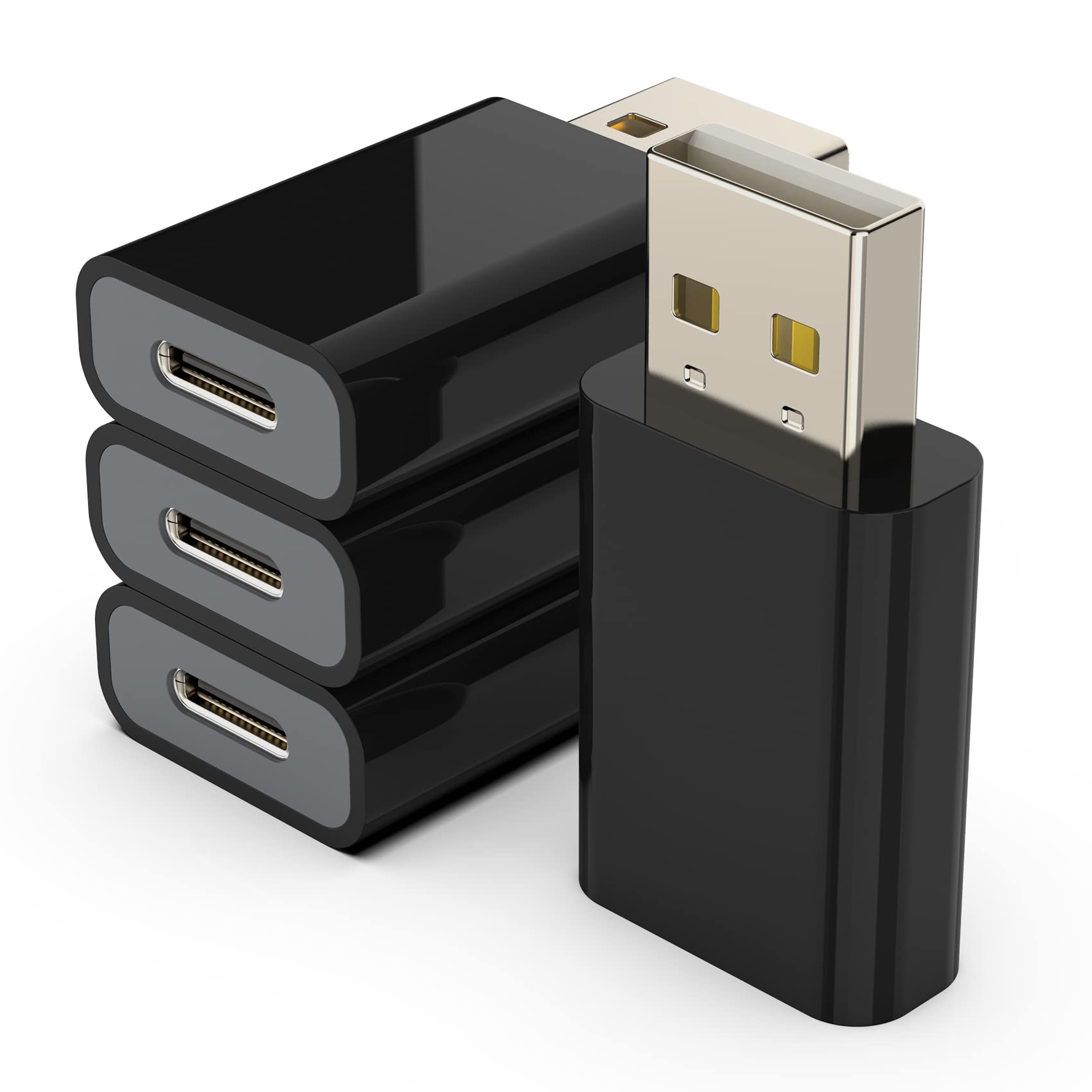 Lmuboy Usb To Usb C Adapter Pack 4,Compatible With Apple Magsafe Watch 7/8/9/Se/Ultra,Usb C Female To Usb Male Adapter For Iphon