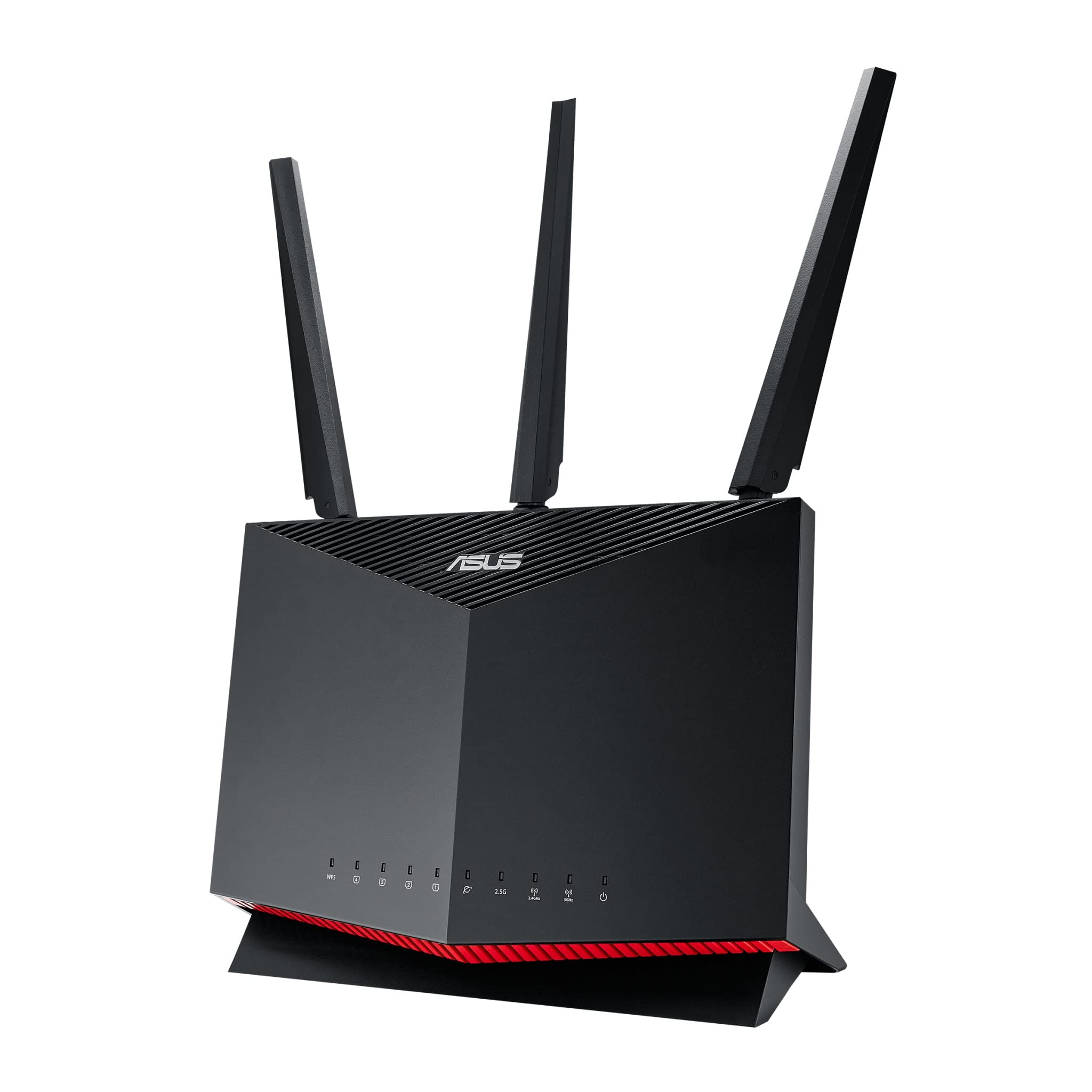 Asus Rt Ax86U (Ax5700) Dual Band Wifi 6 Extendable Gaming Router, 2.5G Port, Mobile Game Mode, Port Forwarding, Subscription Fre