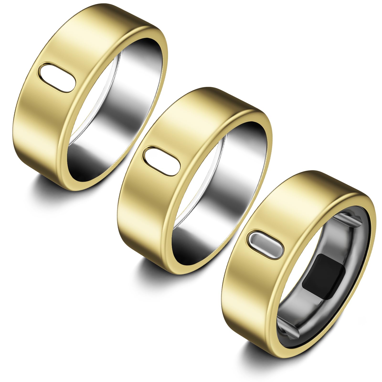 3 Pack Cover Compatible with Oura Ring Gen 4/Oura Ring Gen 3 Horizon/Heritage, Support Charging with Cover on, Anti-Scratch TPU 