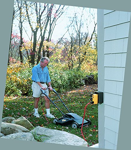 Tower Manufacturing 30340001 Auto Reset 15 Amp 2 Prong Gfci Single Outlet Adapter, Yellow