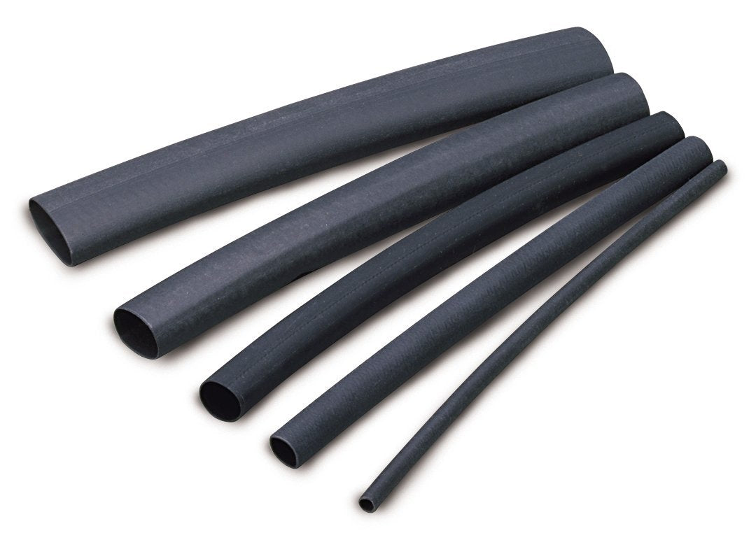 Ancor 303124 Marine Grade Electrical Adhesive Lined Heat Shrink Tubing (1/4-Inch Diameter, 12-Inches Long, Black, 10-Pack)