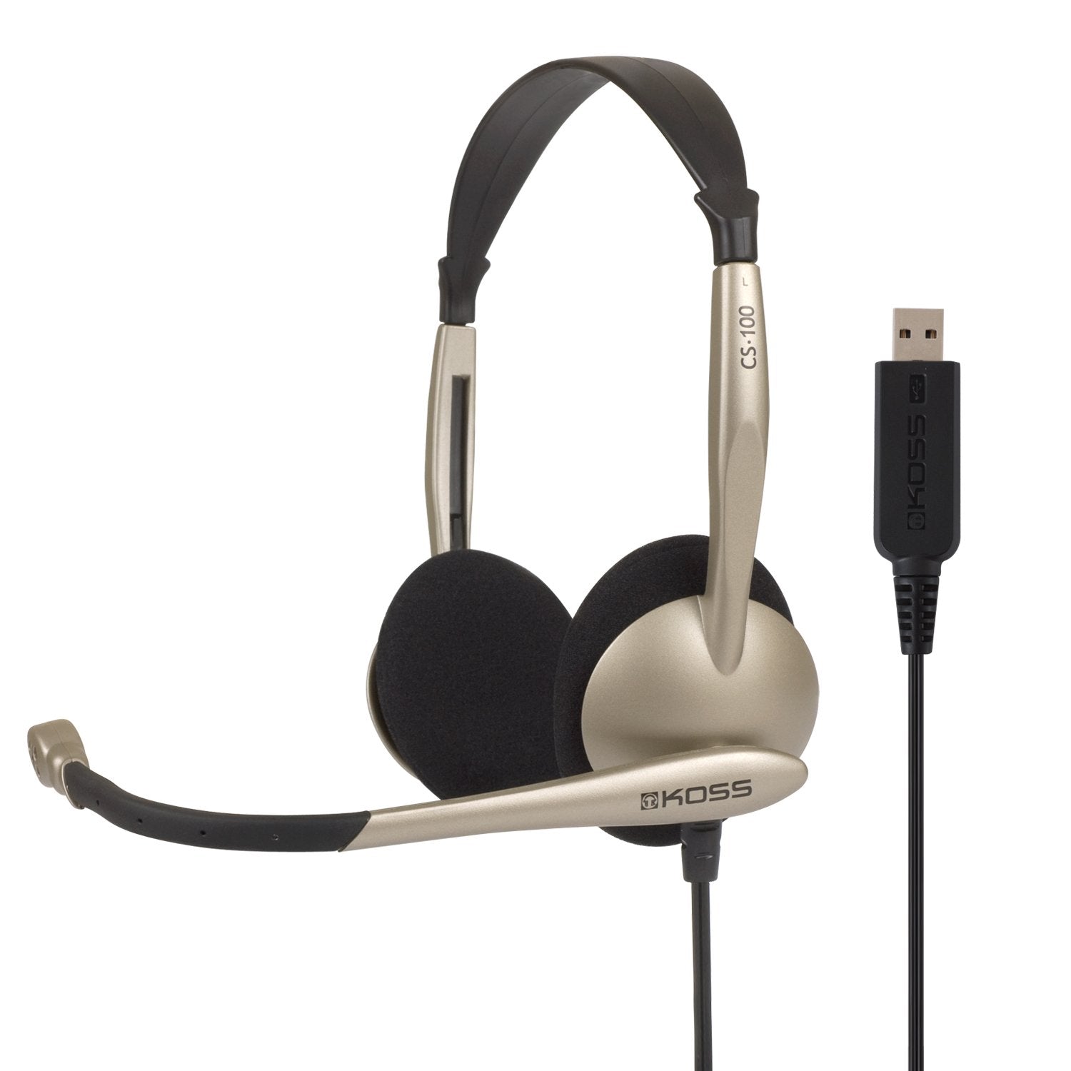 Comm Headset W/ Mic Usb 8Ft Vol Noise Reduction Foam Ear Cushions