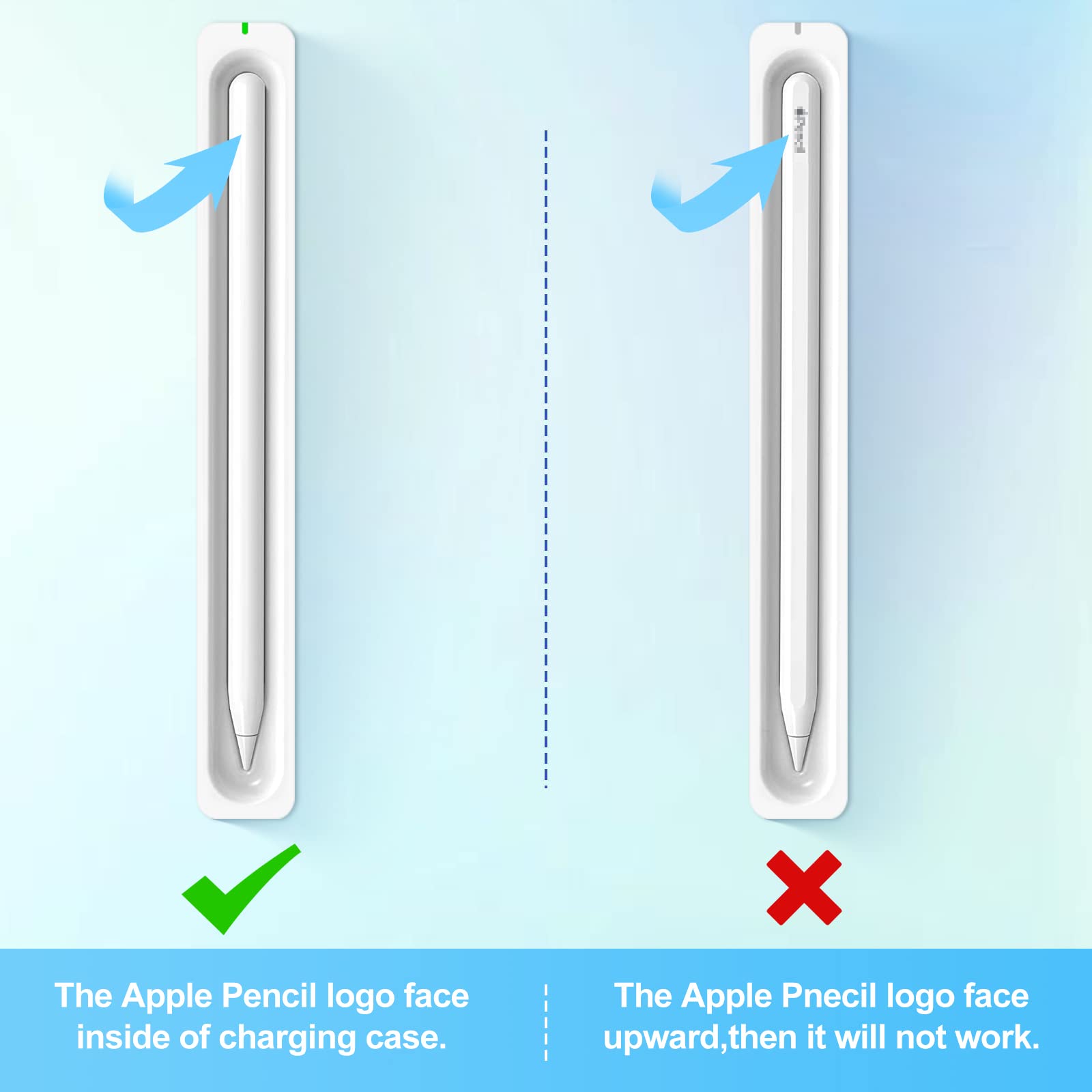 Charging Case Compatible With Apple Pencil 2Nd Generation Only, Magnetic Charging Stand For Ipad Pen 2Nd Gen With Usb Cable, Led