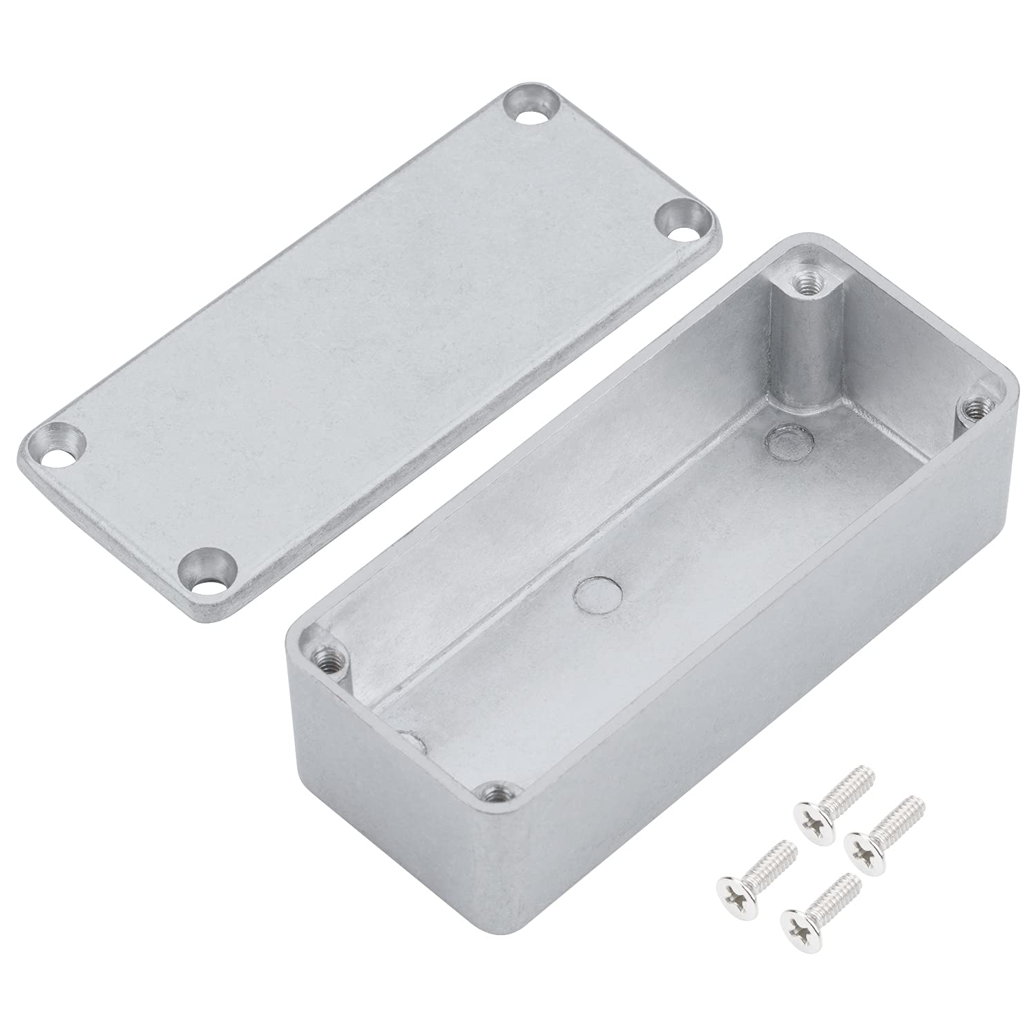 Daiertek 1590A Metal Guitar Pedal Enclosure Diecast Aluminum Stomp Box Case 92X38X31 Mm Unfinished For Guitar Effect Toggle Swit
