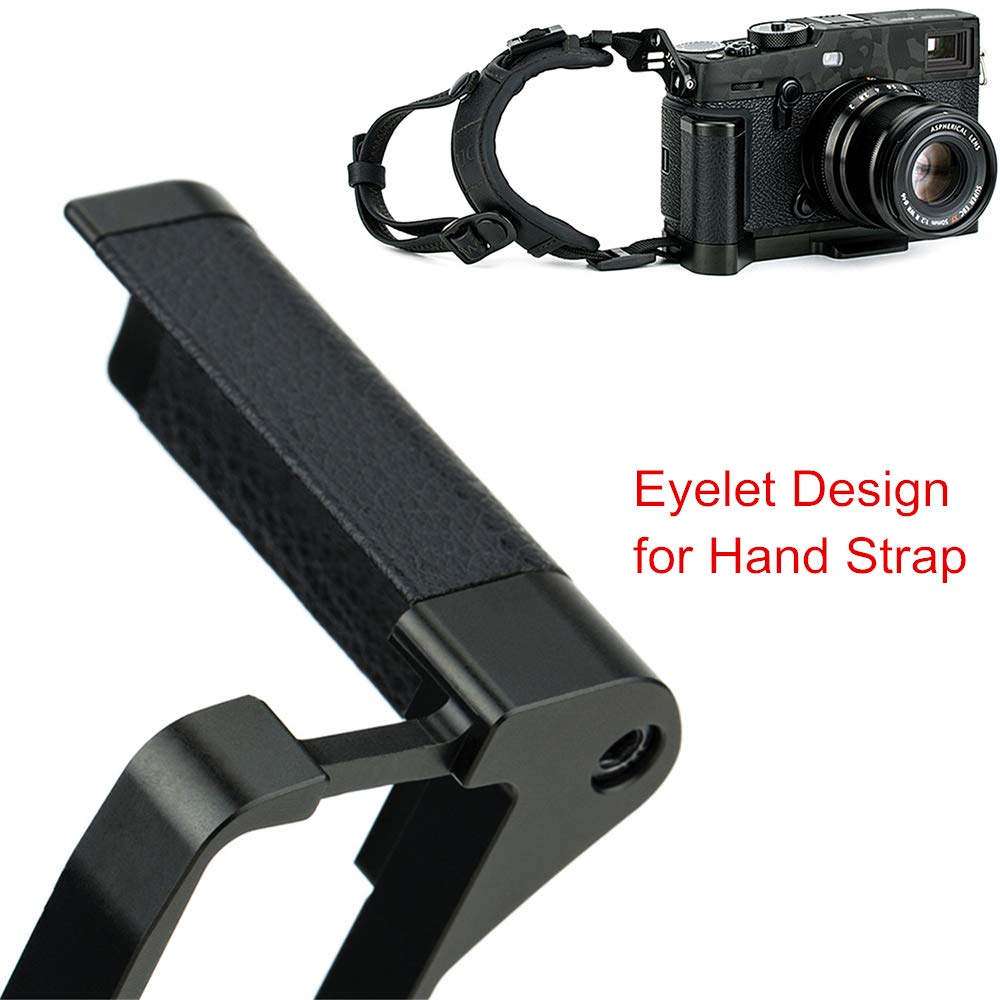Metal Hand Grip L Bracket For Fujifilm X Pro3 X Pro2 X Pro1 Anti Slip Holder, W/Battery Compartment Opening & Arca Swiss Type Qu