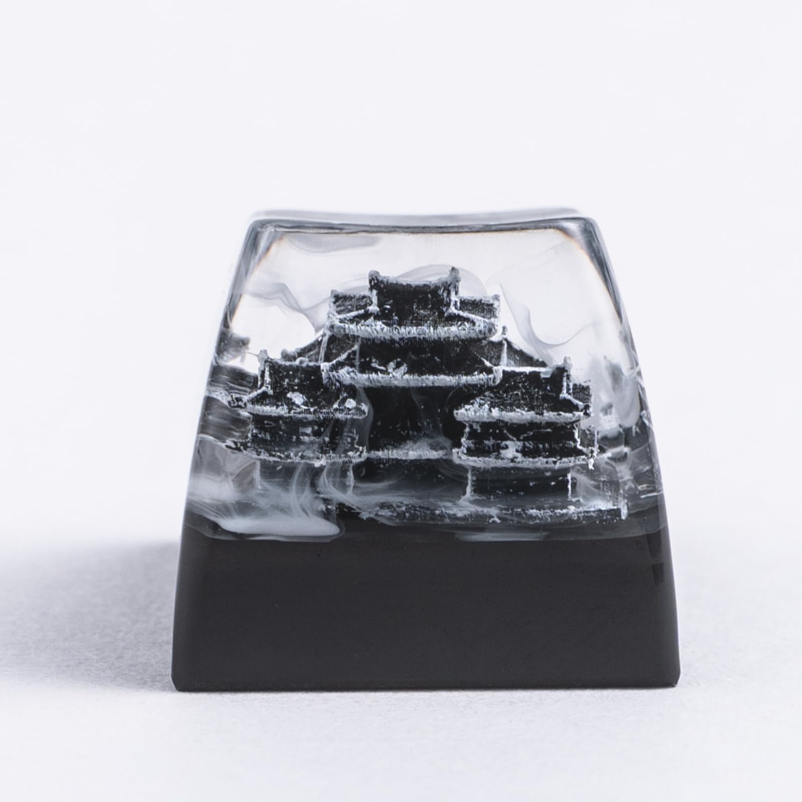Redqin Artisn Keycap Custom Keycaps Black Samurai Japanese Dojo Handmade Resin Escape Artisan Keycaps For Mechanical Keyboard Ke