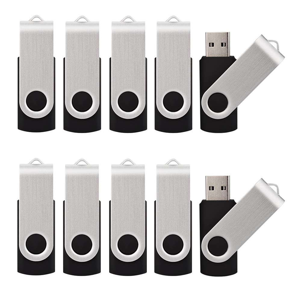 Kalsan 10 Pack 32Gb Usb Flah Drives Bulk Usb 2.0 32Gb Flash Drive 10 Pack Usb Memory Stick 32Gb Black