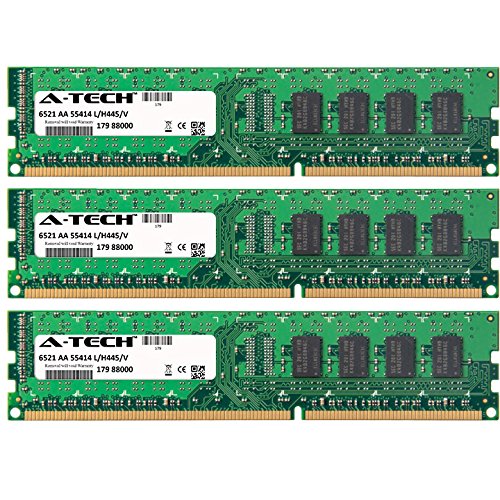 12GB KIT (3 x 4 GB) for Jetway B Series BI-600. DIMM DDR3 Non-ECC PC3-10600 1333MHz RAM Memory. Genuine A-Tech Brand.