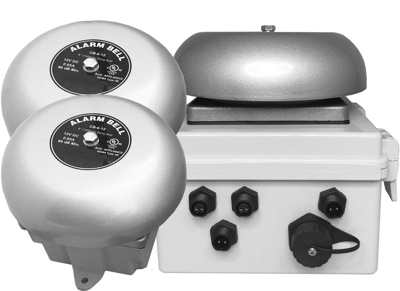 Netbell K E2M Network All In One Break Bell System (3 Bells System, Each Bell Covers Up To 6 8K Sqft Area), Free Software Built 