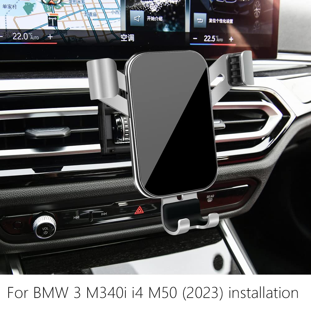 Lunqin Car Phone Holder For Bmw 3 Series 2023 2024 330I 330E M340I And I4 M50 2022-2024 And 2024 M3 Cs & 2022-2024 Bmw M2 Auto I