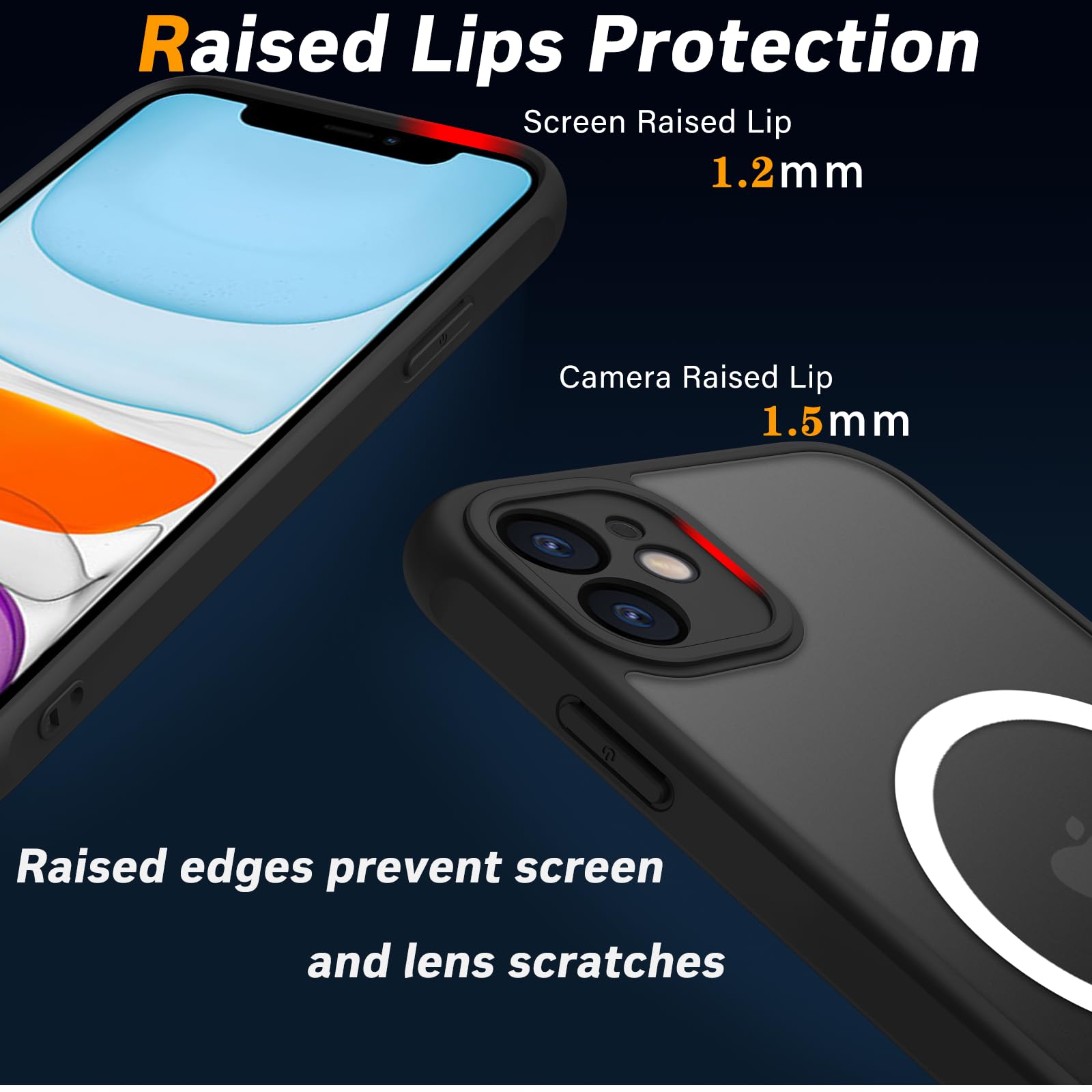 Pinlisheng Magnetic For Iphone 11 Case,Compatible With Magsafe,Military Grade Drop Tested, Shockproof Matte Finish Translucent H