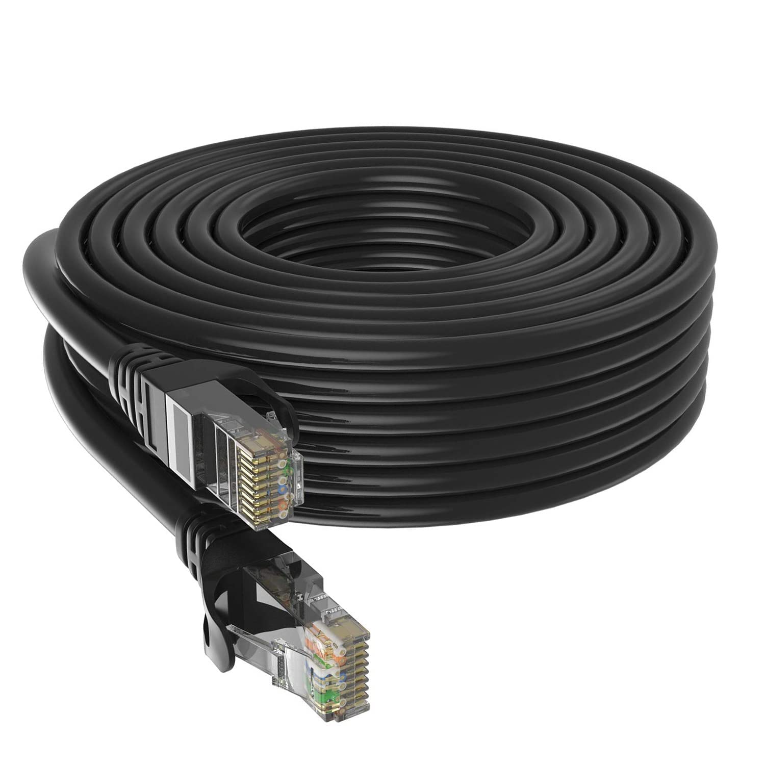 Anlink Cat6 Ethernet Cable, 100Ft 30M Black   Rj45, Lan, 24Awg Utp Cat 6, Network, Patch, Internet Cable   (100 Feet, Black)