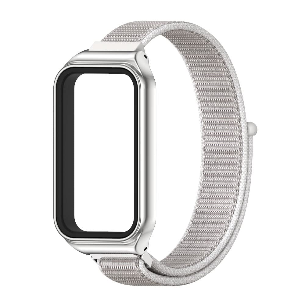 Mijobs Strap For Amazfit Band 7 Nylon Replacement Strap Watch Wrist Band Smart Bracelet Accessories For Amazfit 7 Fit Band