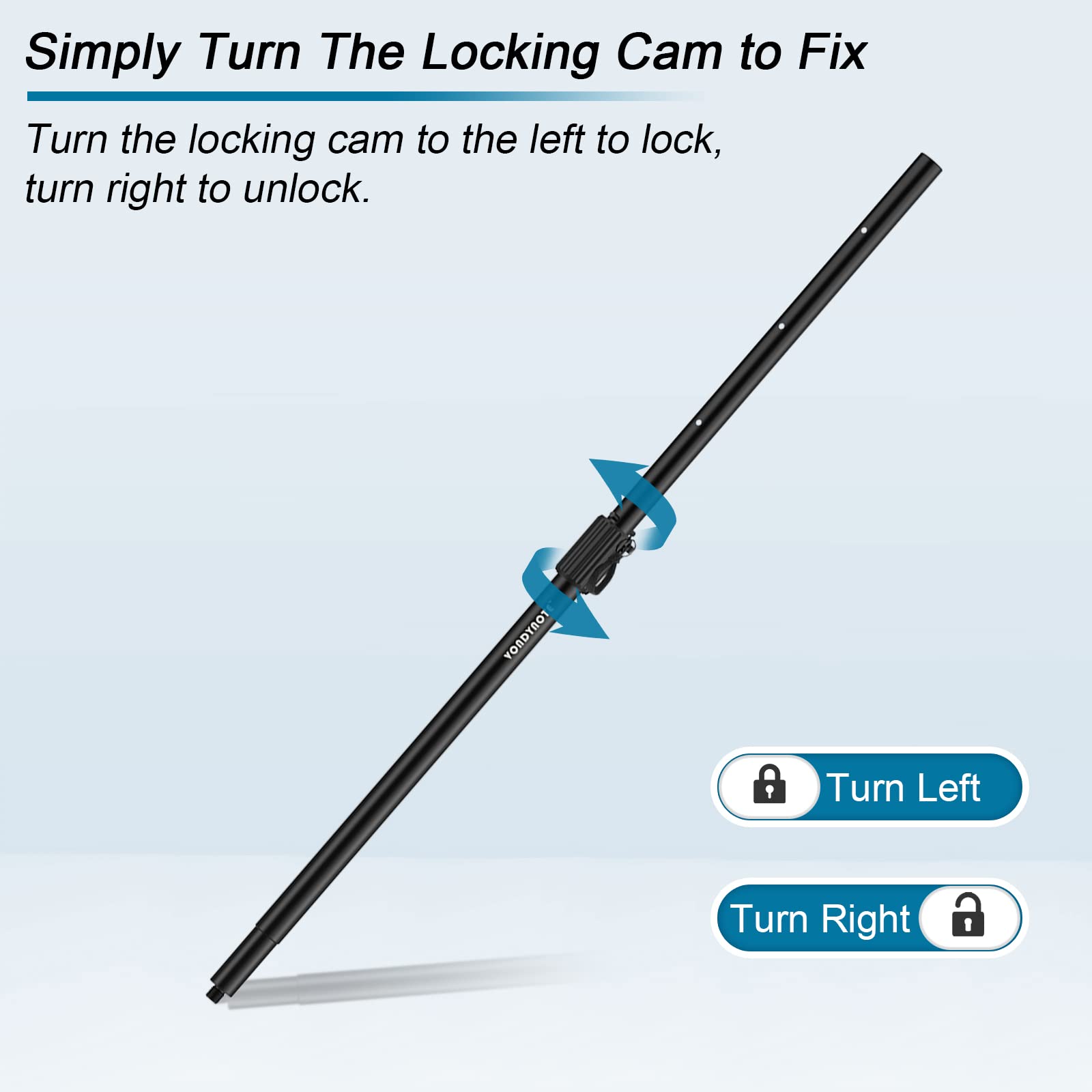Vondynote Multi Speaker Pole For Subwoofer With Height Adjustment Fits M20 Threaded Mount And 35Mm Mount