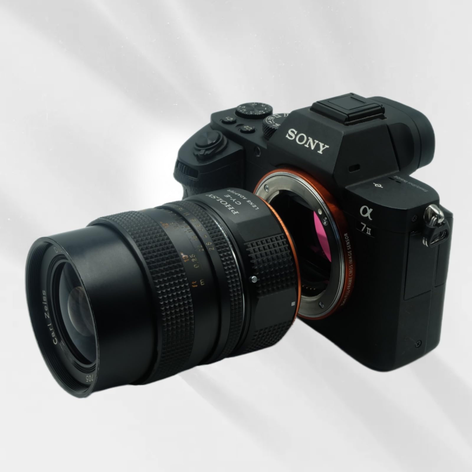 Pholsy Lens Mount Adapter Compatible With Yashica Contax C/Y Lens To E Mount Camera Compatible With Sony A1 A9Ii A7S Iii/Ii A7R