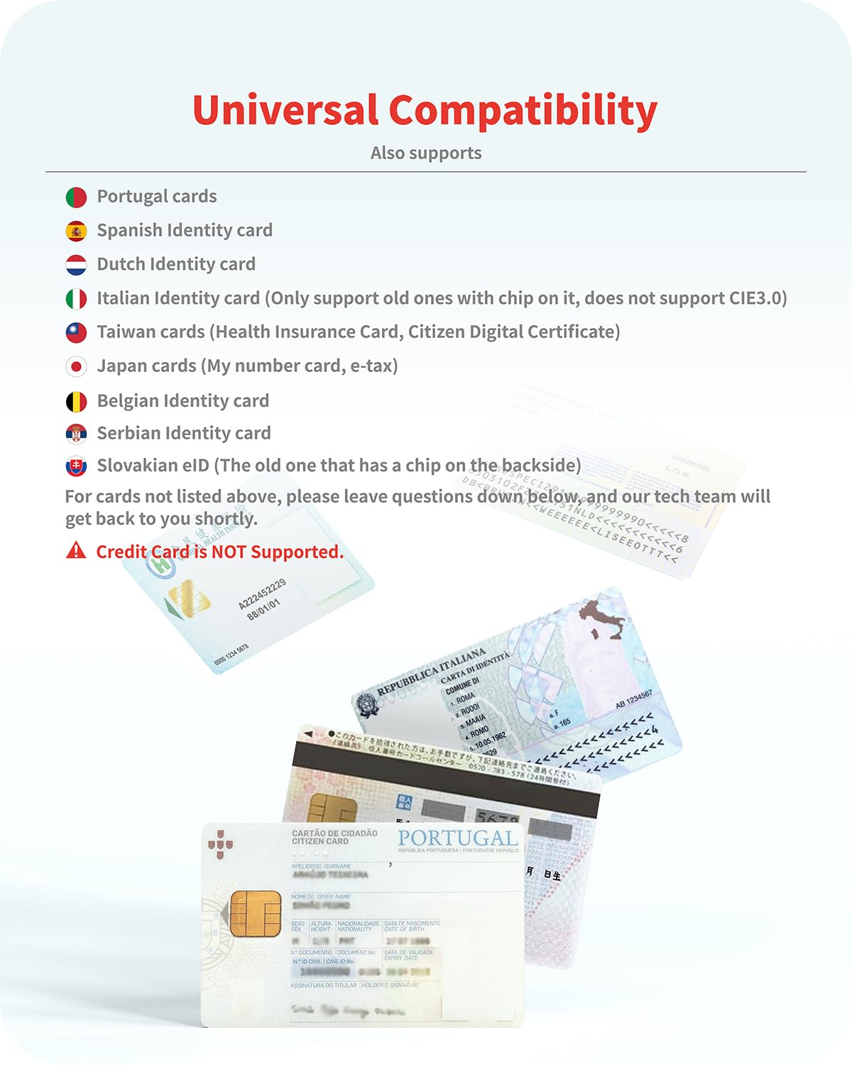 Akeru Cac Card Reader With Led Indicator, Dod Military Common Access, (5 Feet Long Cable). Universal Compatibility, Compact Piv