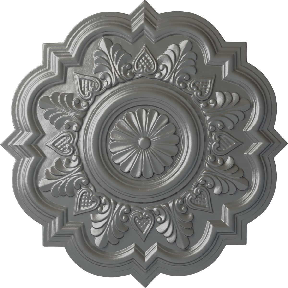 Ekena Millwork CM20DRSLS Deria Ceiling Medallion, Silver