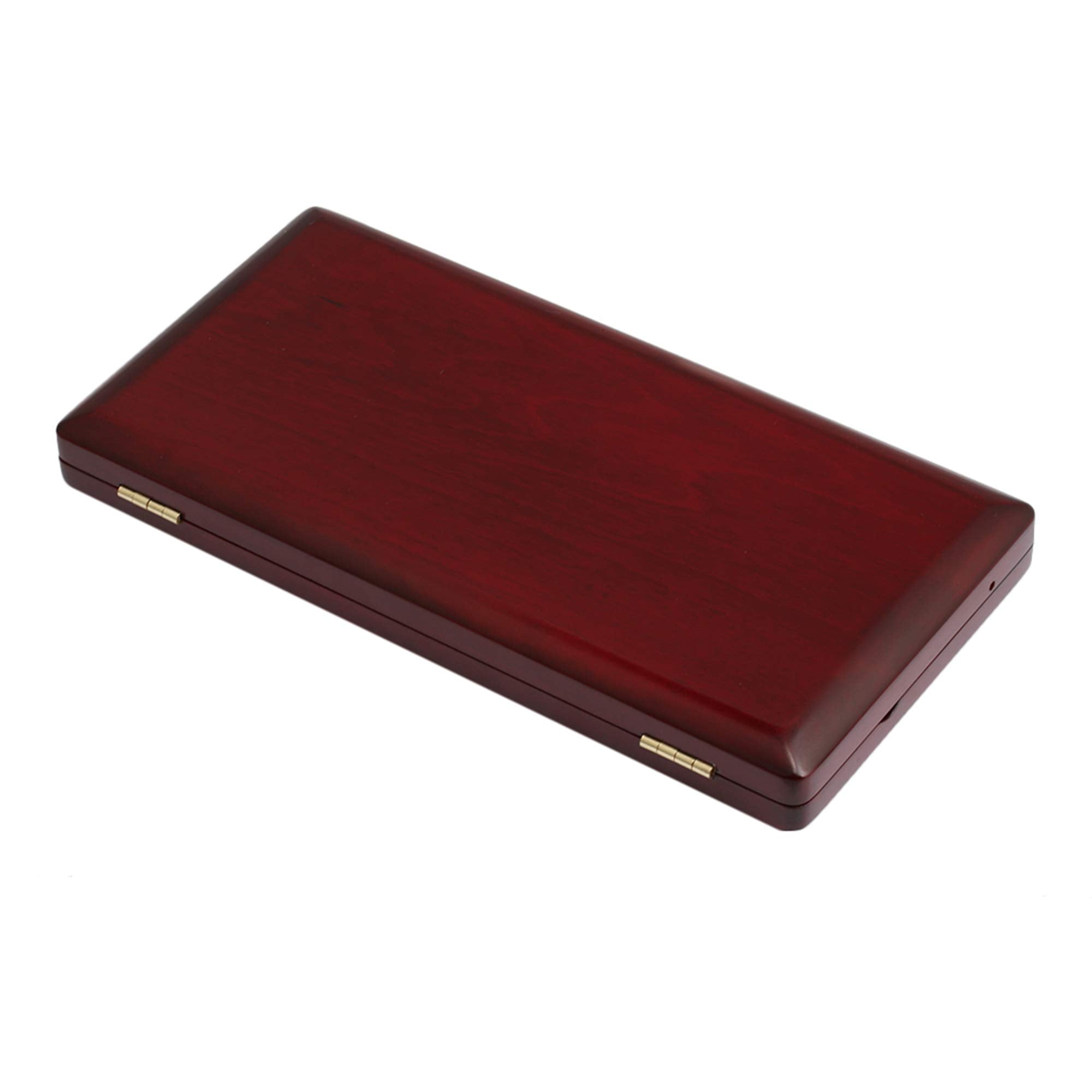 Mxfans Elegant Handmade Wooden Bassoon Reed Box For 9 Reeds Red Wood Color