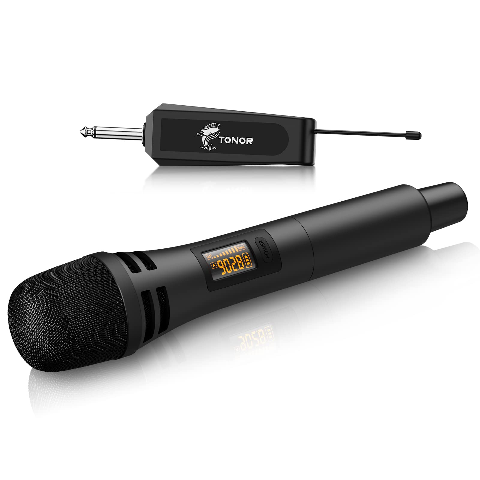 Tonor Wireless Microphones, Uhf Handheld Cordless Dynamic Mic With Rechargeable Receiver, Microfonos Inalambricos Microfono For