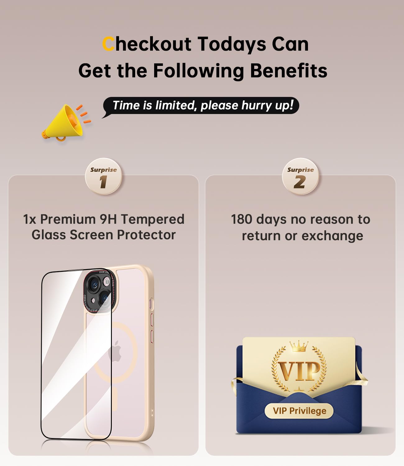 Jueshituo For Iphone 15 Case With Integrated Camera Lens Protection, [Tailored For Magsafe] [Mil Grade Shockproof Defense] Trans