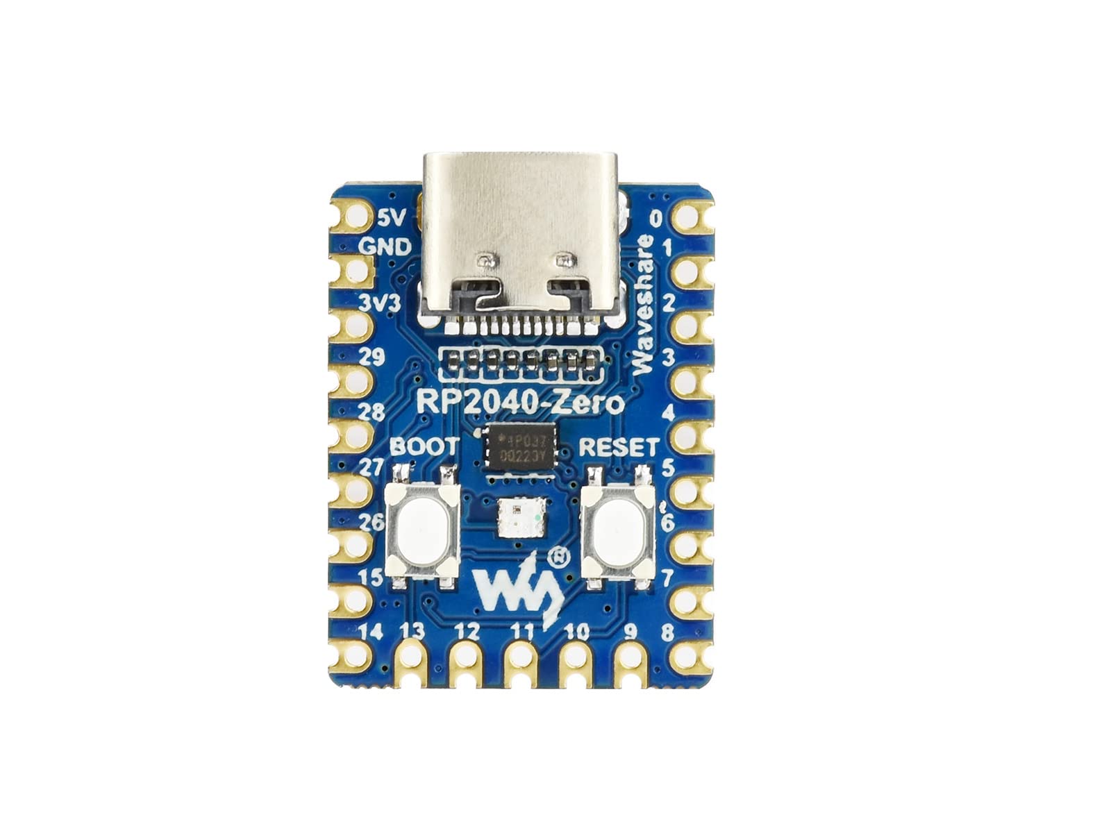 Waveshare Rp2040 Zero A Low Cost High Performance Pico Like Mcu Board Based On Raspberry Pi Microcontroller Rp2040 Castellated M