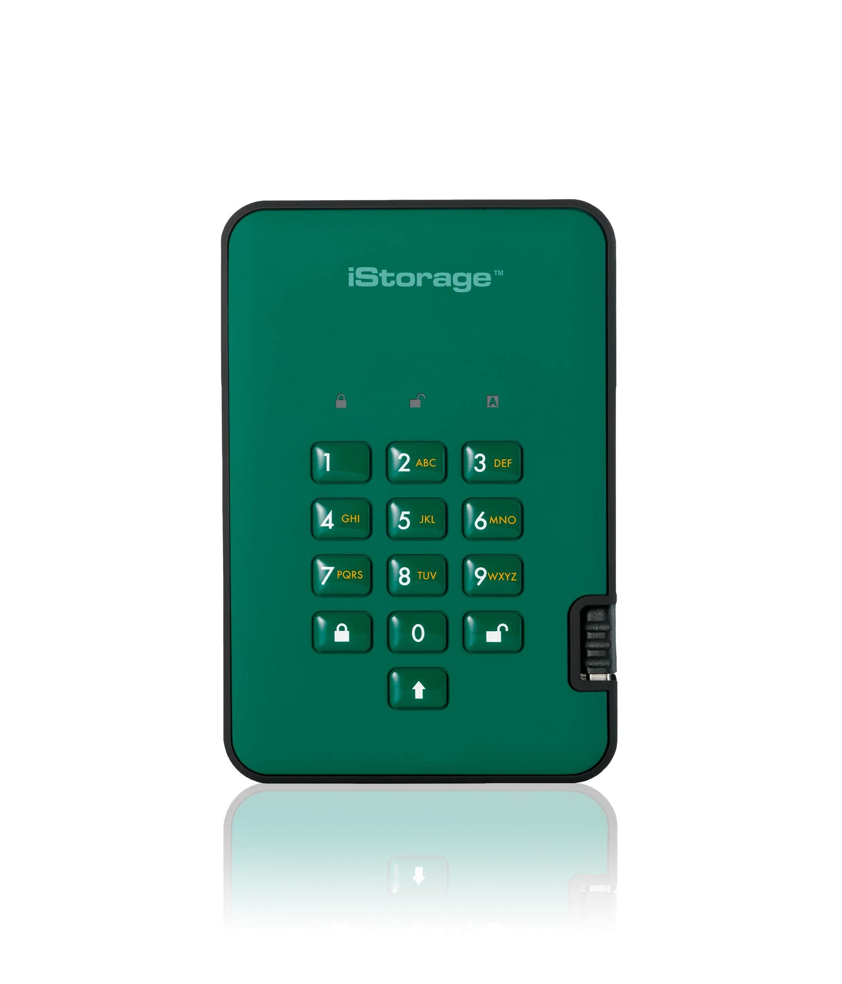 Istorage Diskashur2 Ssd 16Tb Green | Secure Portable Solid State Drive | Password Protected | Dust & Water Resistant | Hardware