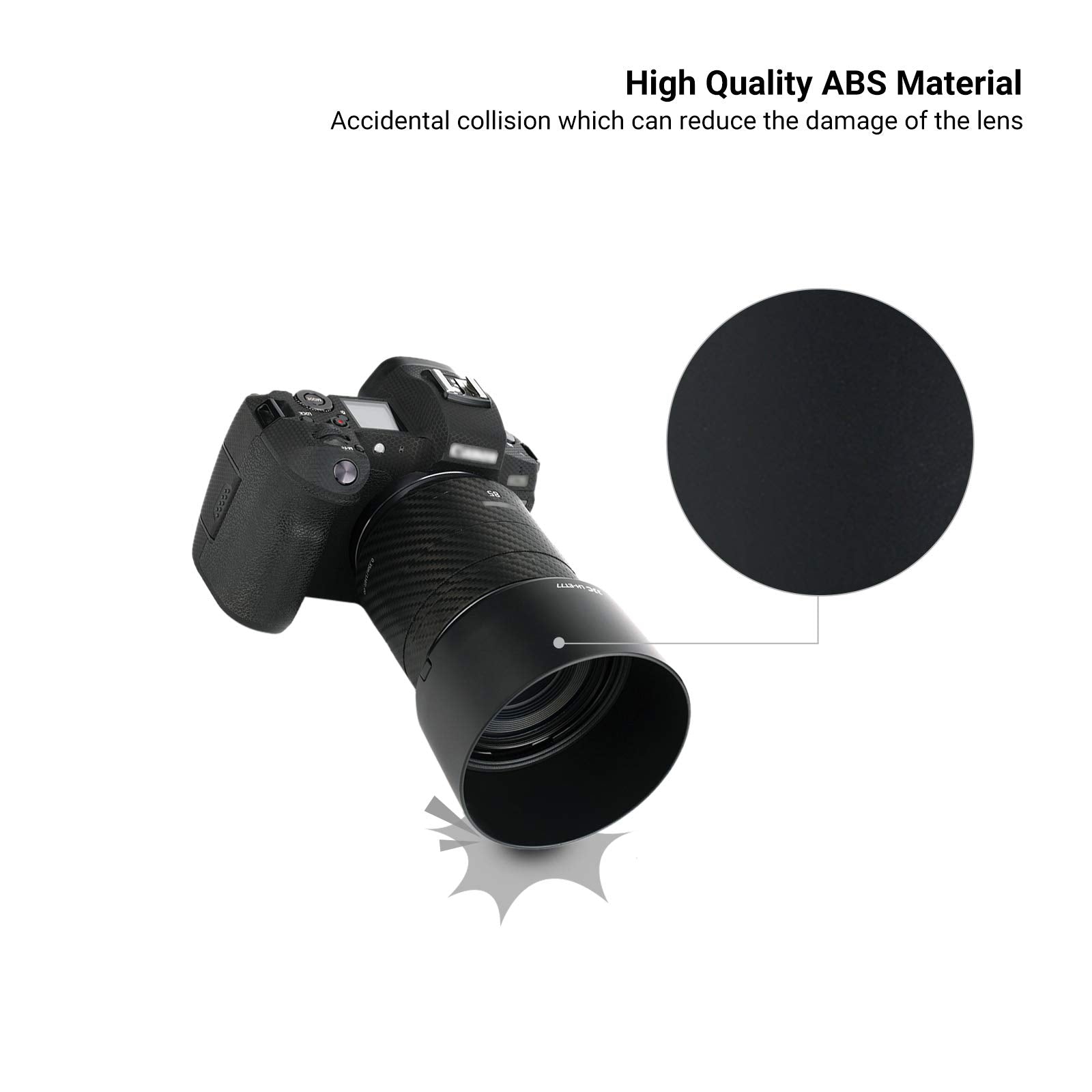 Lens Hood For Canon Rf 85Mm F2 Macro Is Stm Lens On Eos R6 R6 Mark Ii R5 Rp R Camera, Rf 85Mm Lens Hood Reversible Lens Hood Rep