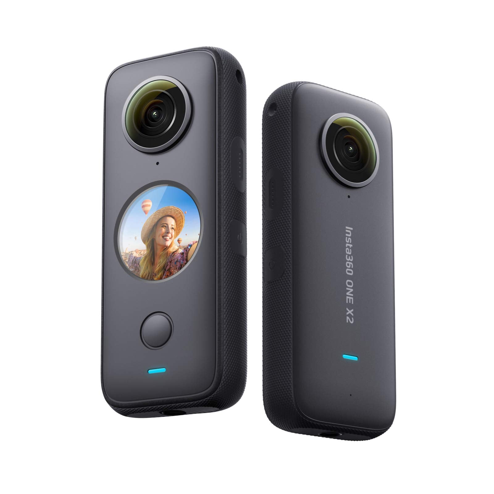 Insta360 One X2 360 Degree Waterproof Action Camera, 5.7K 360, Stabilization, Touch Screen, Ai Editing, Live Streaming, Webcam,