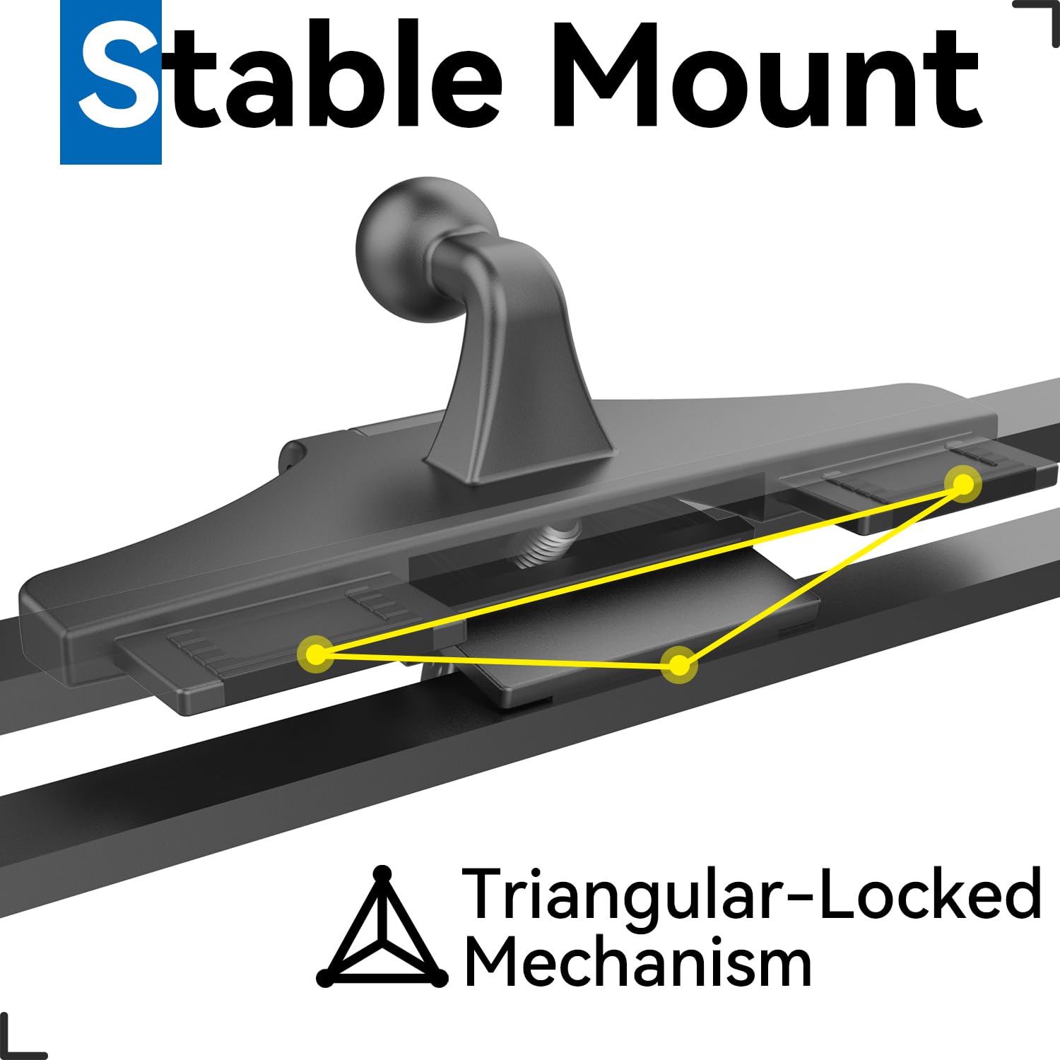 Skytitan Replacement Cd Slot Mounting Base 17Mm Ball Mount Part For Car Phone Holder, Magnetic Mount, Tablet Holder, 360 Degree