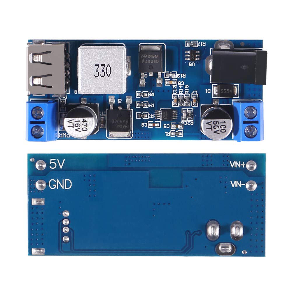 Aceirmc 2Pcs Buck Converter 12V To 5V 5A Usb Voltage Regulator Dc 9V 36V Step Down To Dc 5V 5.3V 5.2V 3.5 6A Volt Transformer Po
