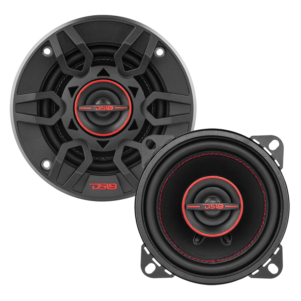 Ds18 G4Xi Gen-X 4 2-Way Coaxial Speakers 120 Watts Max Power 4-Ohm With Mylar Balanced Dome Tweeters - Full Range Car Replacemen