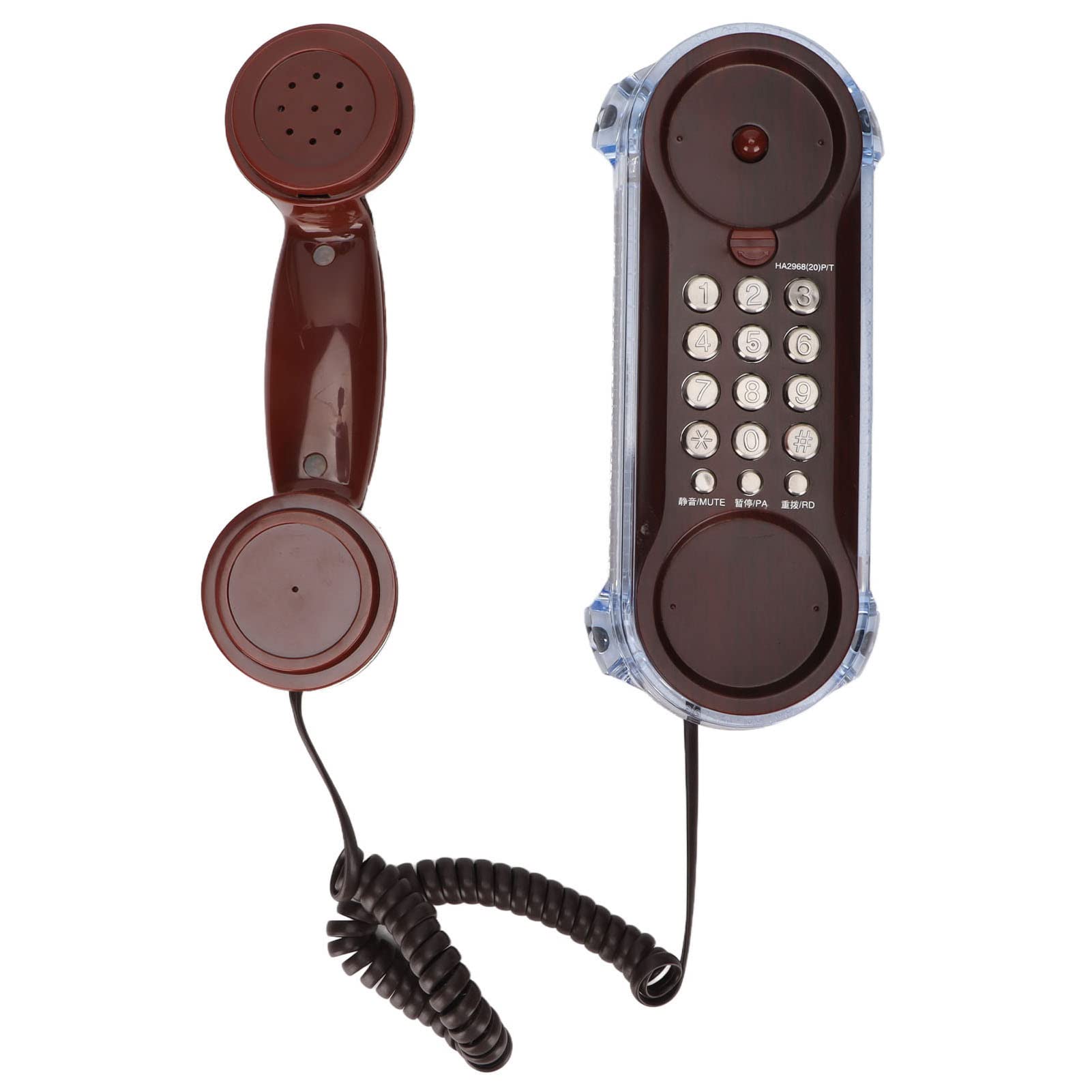 European Vintage Wall Phone Retro Desktop,Wall Mounted Dual Purpose Wired Telephone Desktop Wall Landline Phone With Light For H