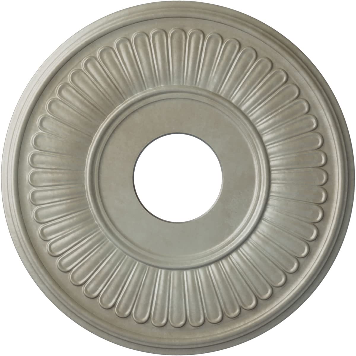 Ekena Millwork CM15BEFLS 15 3/4OD x 3 7/8ID x 3/4P Berkshire Ceiling Medallion, Flash Gold