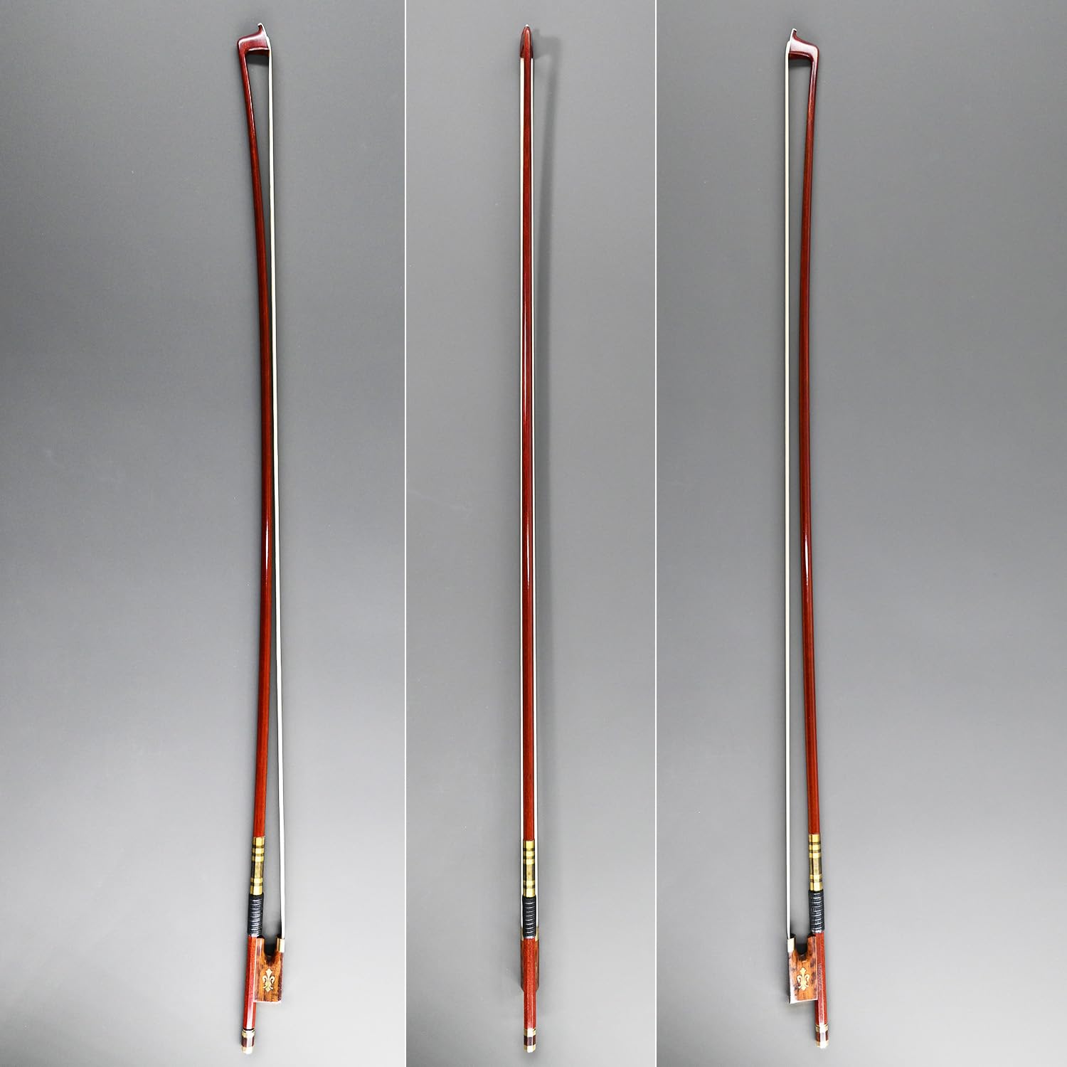 Carbon Fiber Core Hybrid Peranmbuco Skin Violin Bow 4/4 Size Vingobow 127V Master Level Fleur De Lys Snakewood Frog 4 4 Full Str