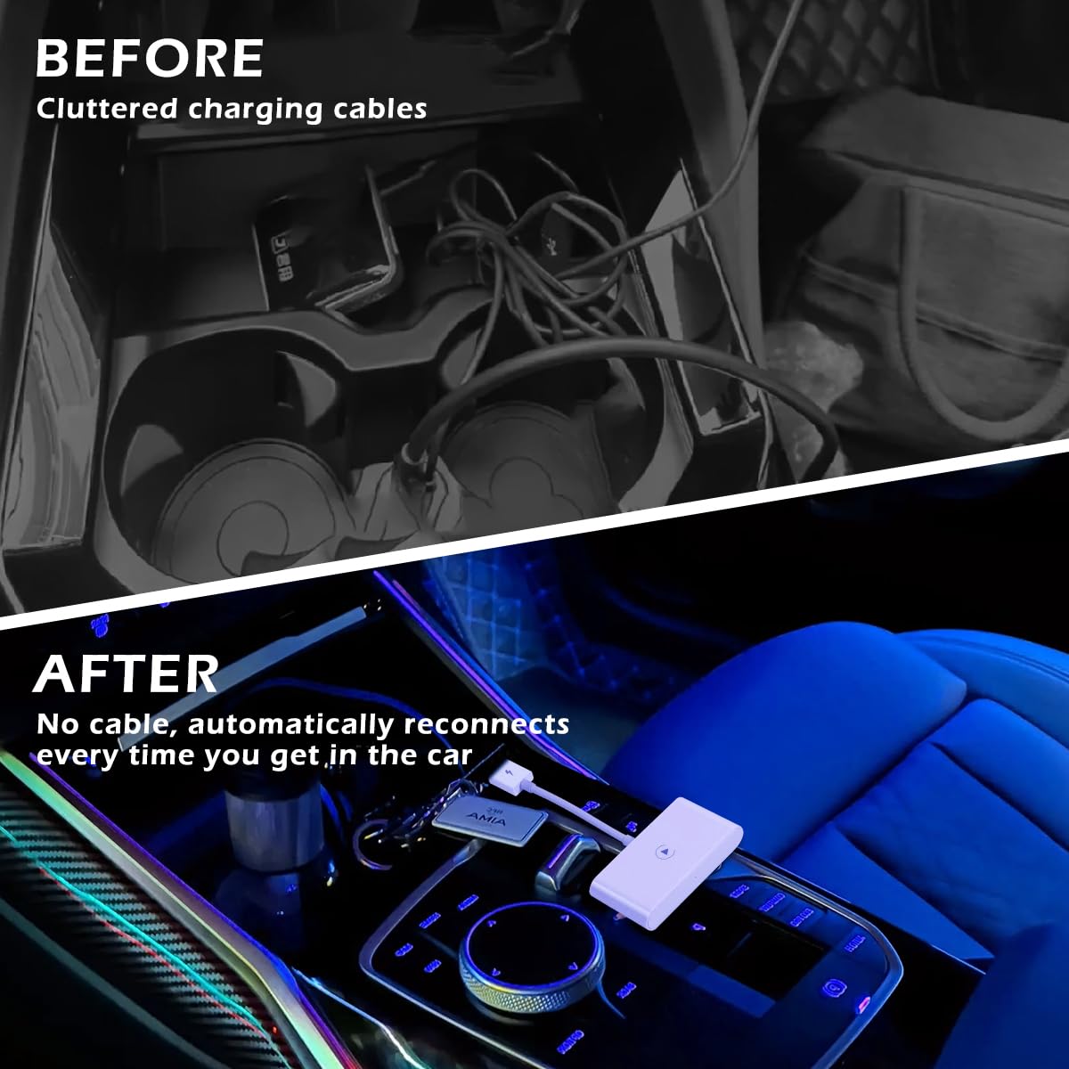 Cpcger Wireless Carplay Adapter For Apple Carplay Wireless Adapter Convert Wired To Wireless Carplay Dongle For Wireless Control