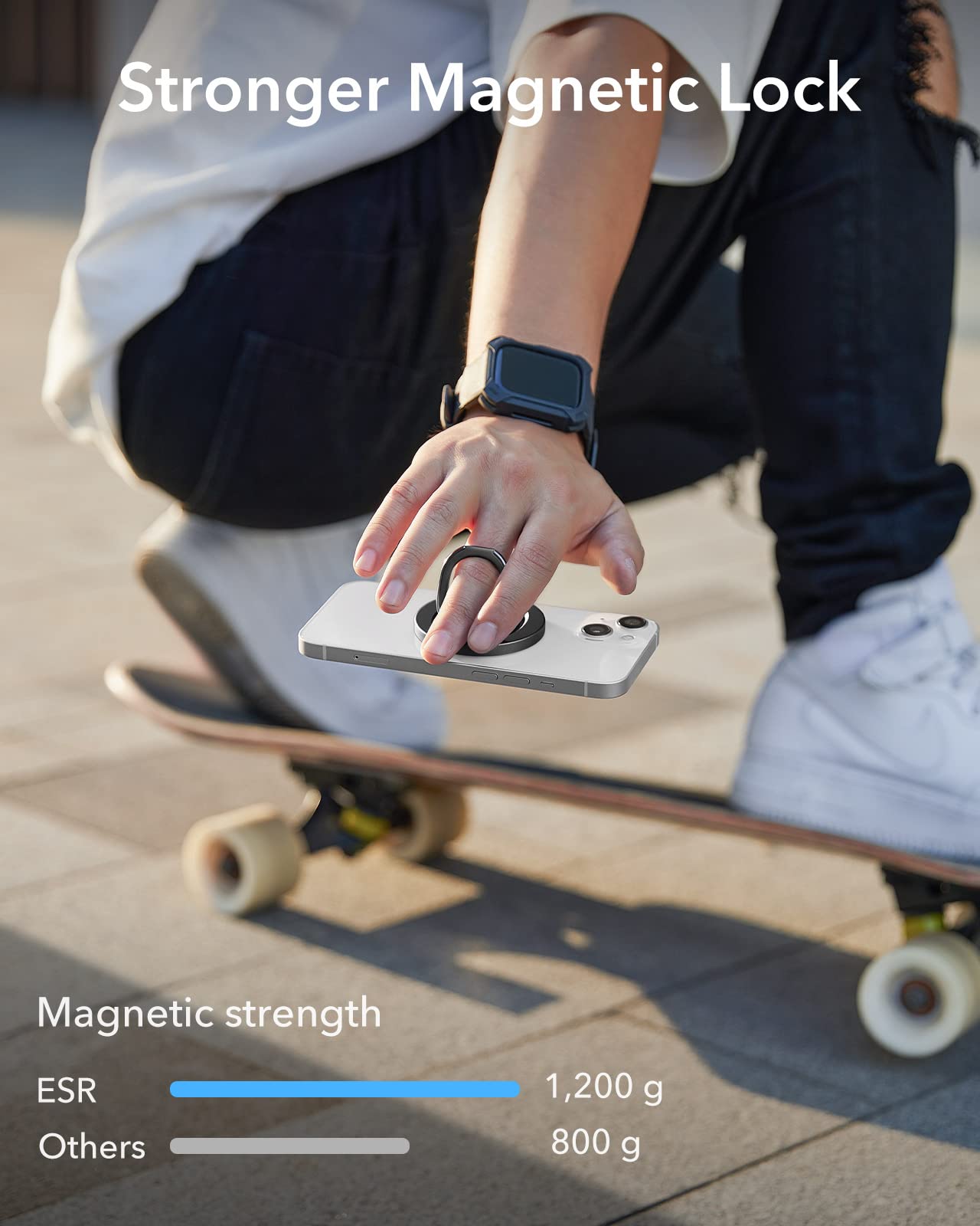 Esr For Magsafe Phone Grip, Magsafe Ring Holder, Magnetic Phone Ring Holder, Magnetic Phone Grip With 2-Way Stand For Iphone 17/