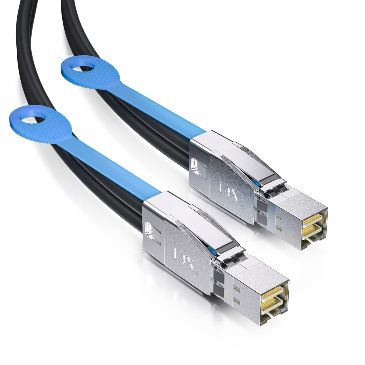 Ipolex 12G External Mini Sas Hd Cable   Sff 8644 To Sff 8644 For Server, Raid Card & Pci Express Controller, 2 Meter(6.6Ft)