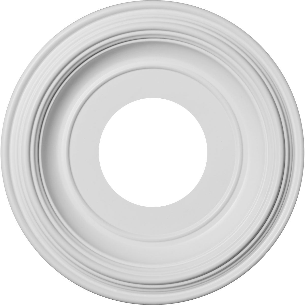 Ekena Millwork 10''Od X 3 1/2''Id X 1 1/8''P Traditional Thermoformed Pvc Ceiling Medallion (Fits Canopies Up To 5 1/2'')