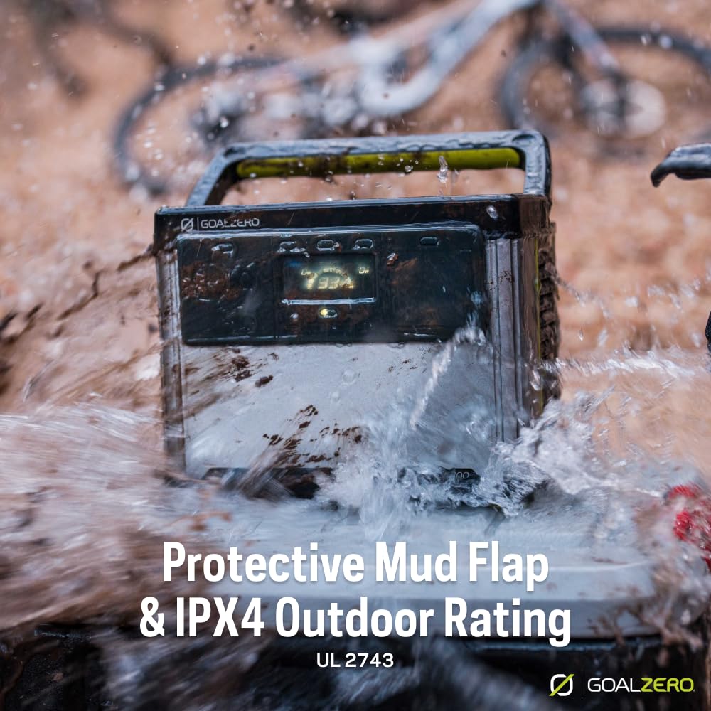 Goal Zero Yeti Portable Power Station, Yeti 500, 499 Watt Hour Lifepo4 Battery, Water Resistant & Dustproof Solar Generator For