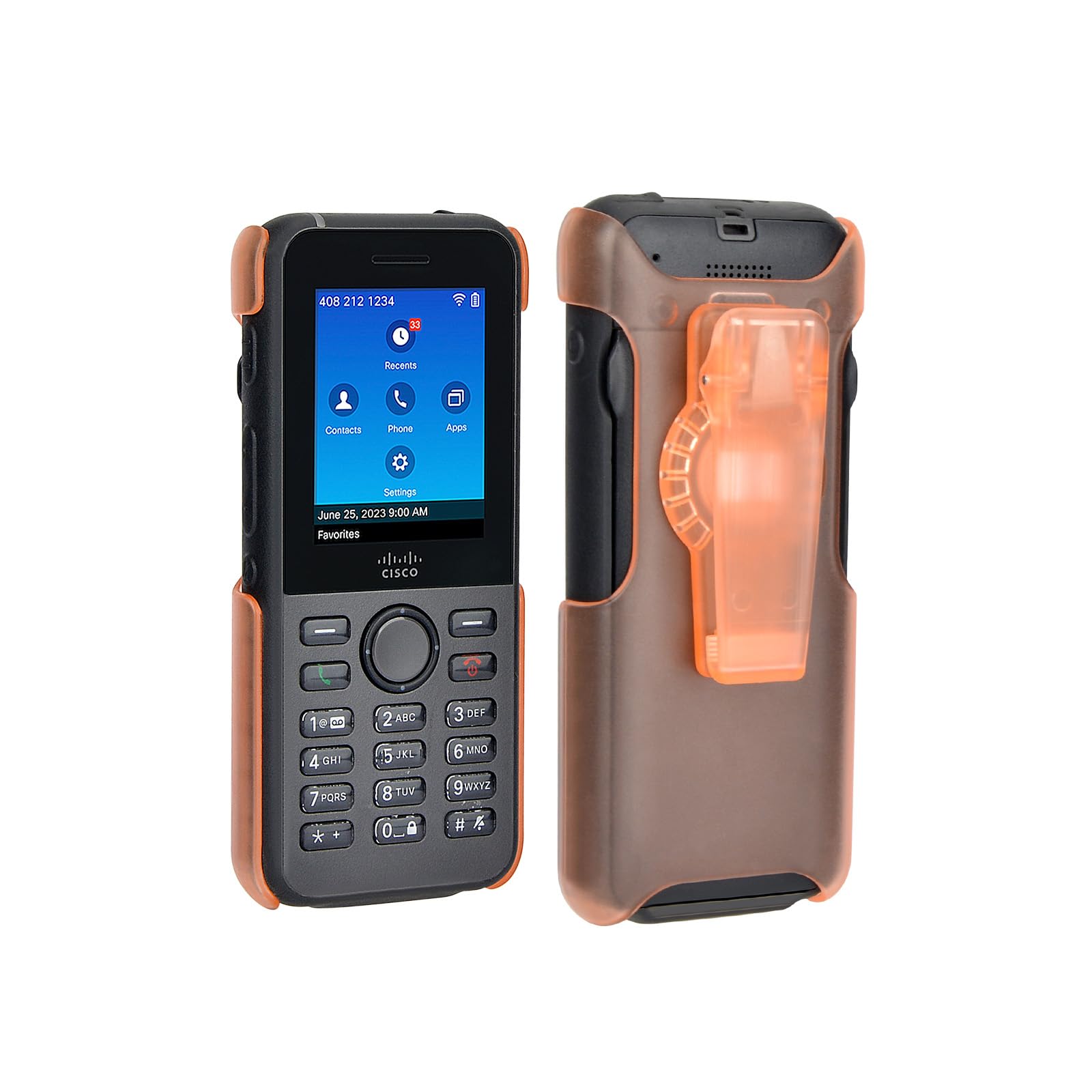 Generturbo Phone Holster Case For Cisco 8821 With 360 Rotating Belt Clip, Portable Phone Clip For Cisco 8821 Ex Wireless Voip Ph