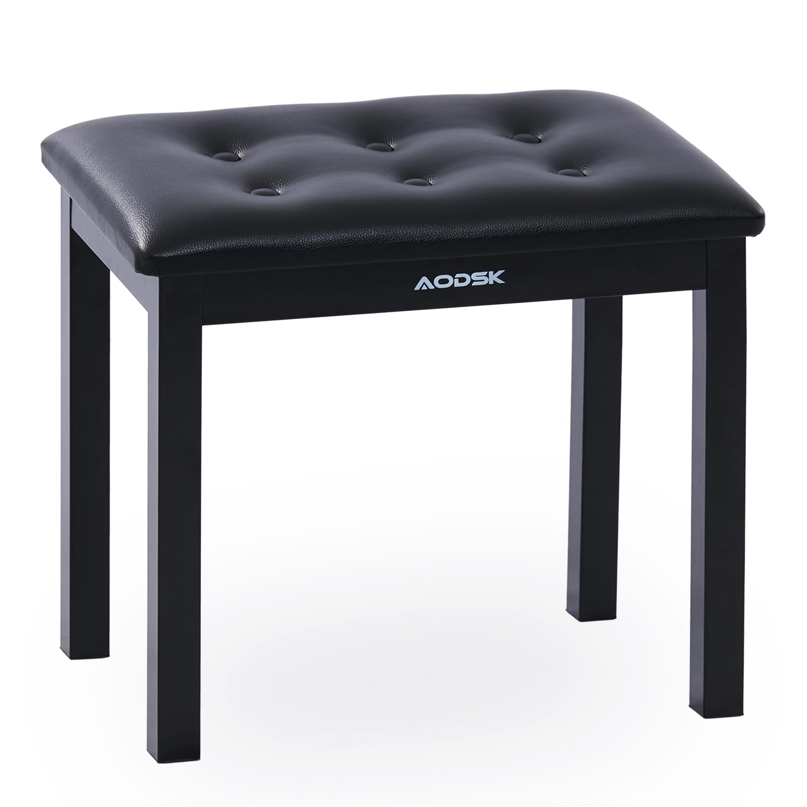 Aodsk Piano Bench With Padded Cushion,Iron Leg Material Keyboard Bench,Stronger And More Stable Comfortable Pu Leather Piano Cha