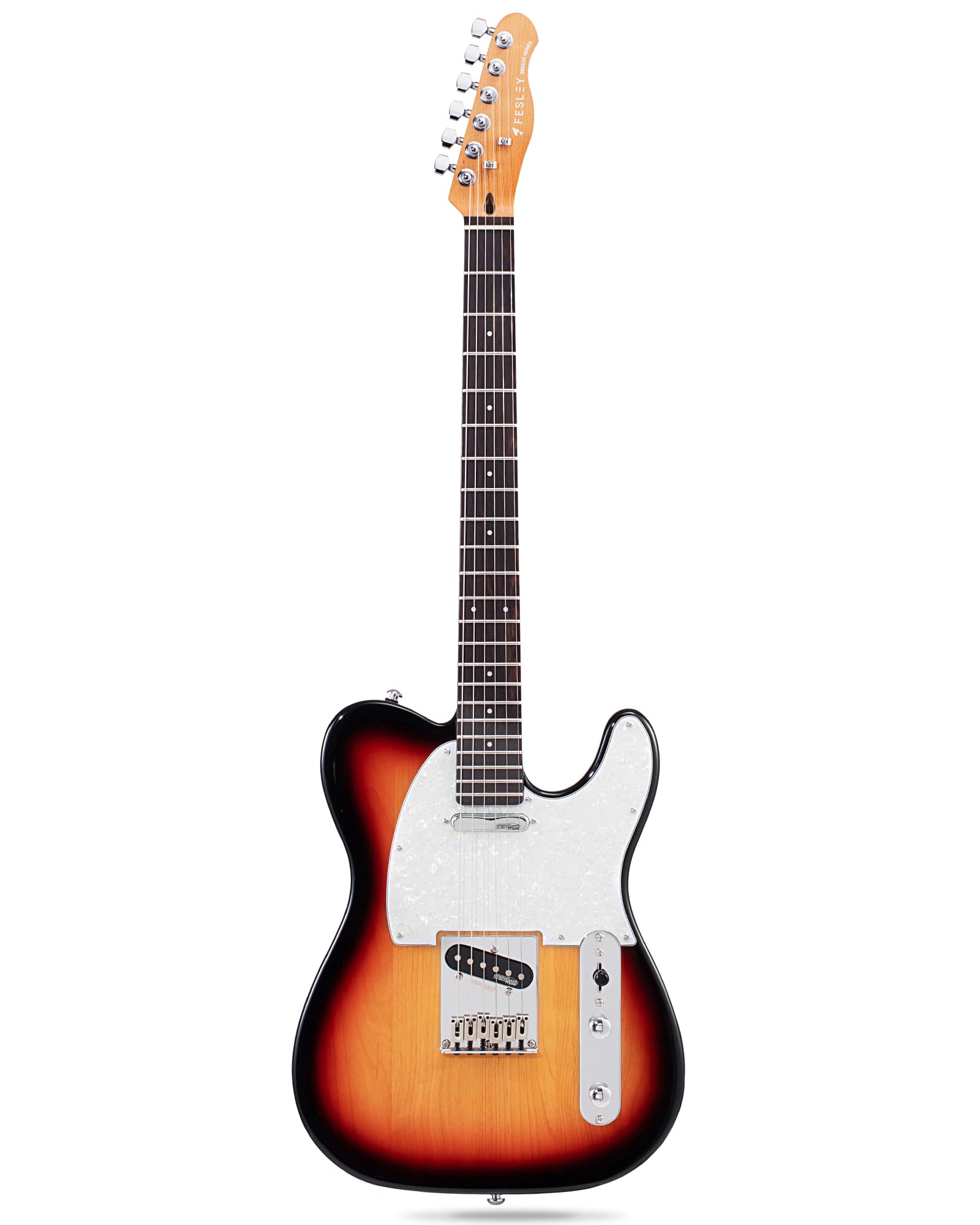 Fesley 39 TL Style Electric Guitar:Solid Body Electric Guitars for Intermediate &Pro Players with Wilkinson Pickups,Grover Tuner