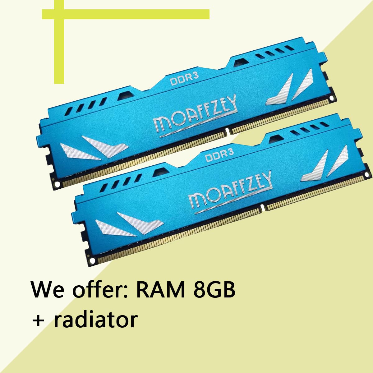 Moaffzey 1866Mhz Ddr3 Ram 8Gb(2 * 4Gb) 1.5V(Pc3 14900) Cl10 Udimm Pc Computer Desktop Memory Module Ram Upgrade Unbuffered Non E