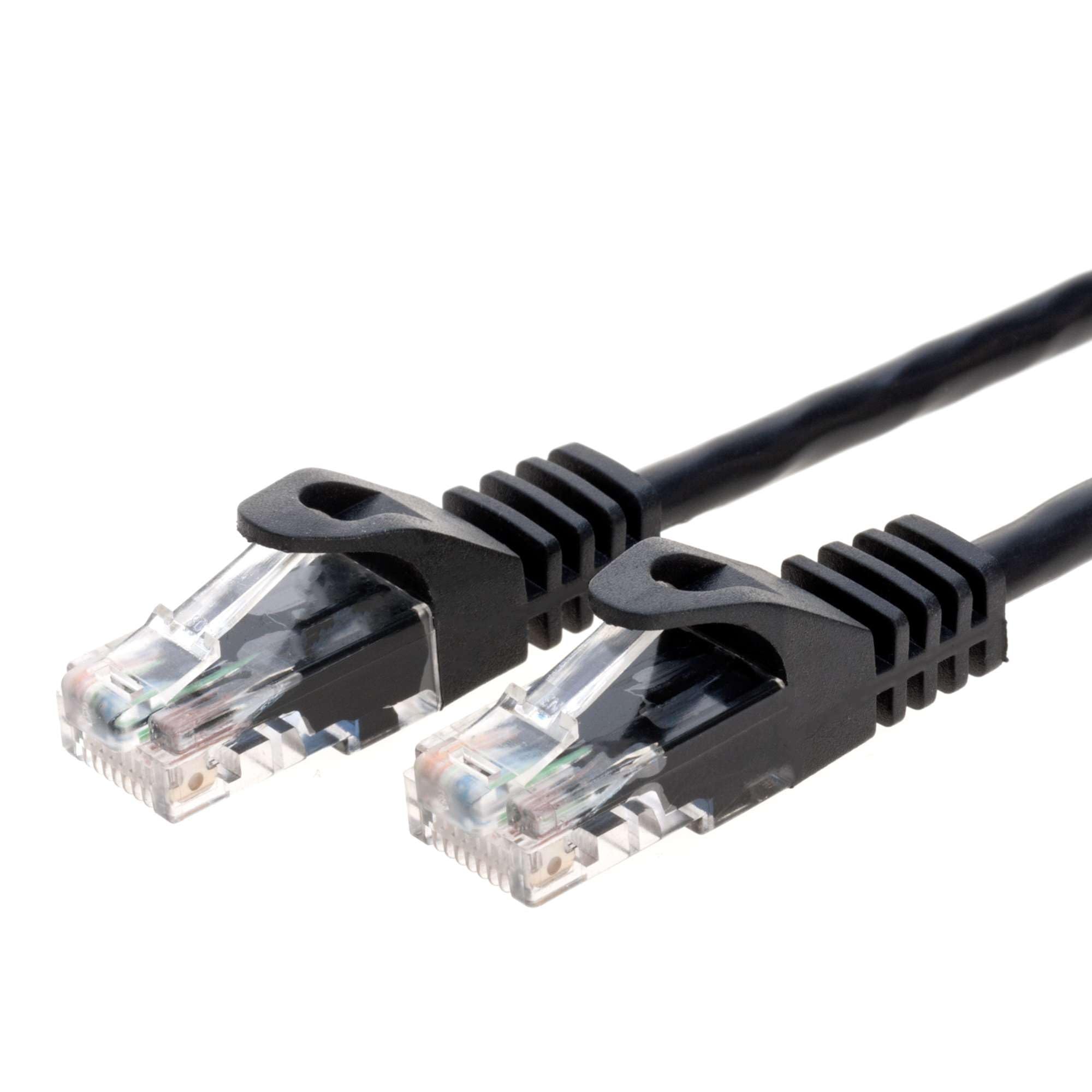 Cables Direct Online Snagless Cat5E Ethernet Network Patch Cable Black 50 Feet