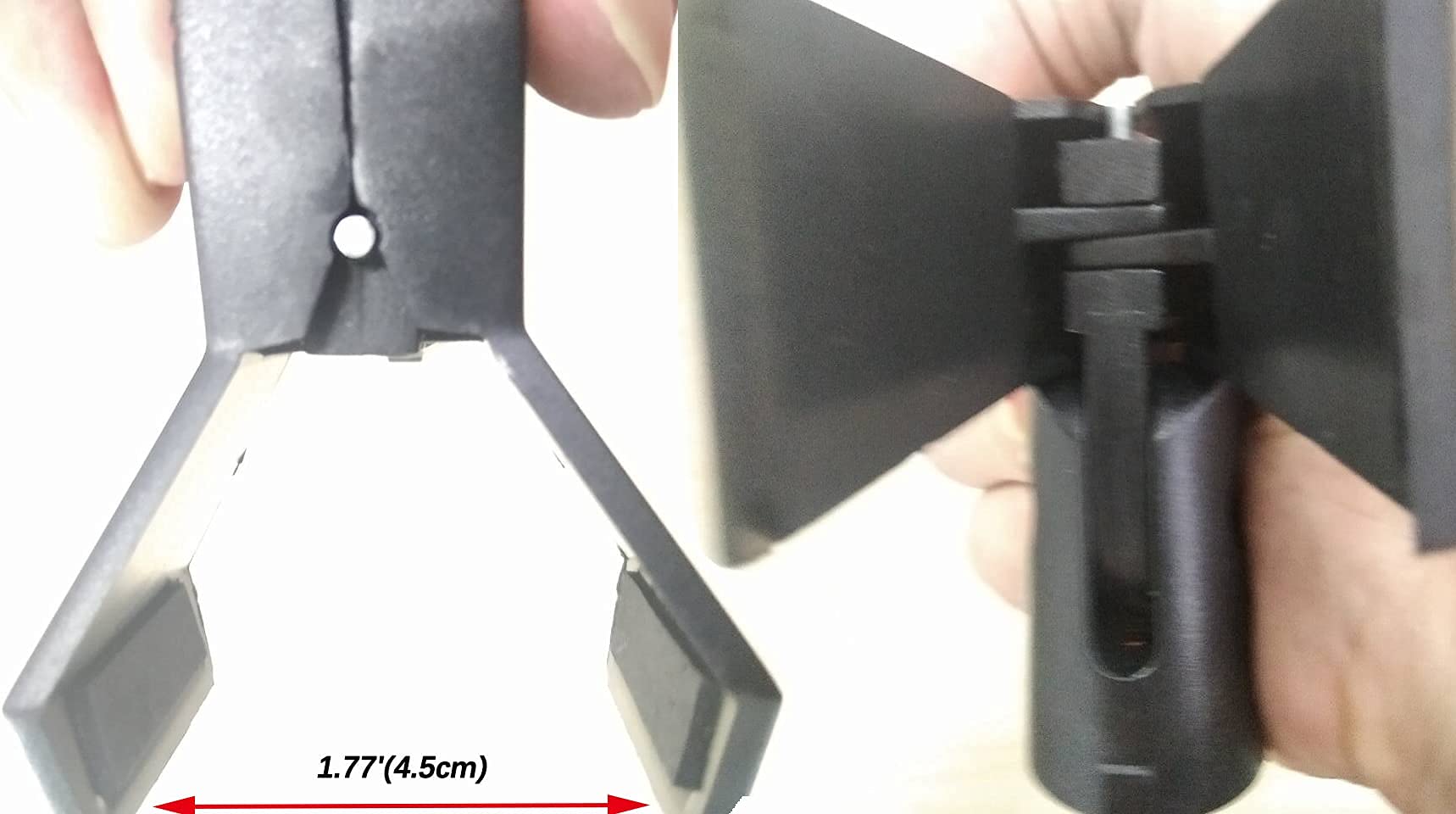 Microphone Clips For Stands,4 Pack Universal Wireless Mic Clip Holder With 5/8 To 3/8 Microphone Adapter,Knob Adjustable 180 Deg