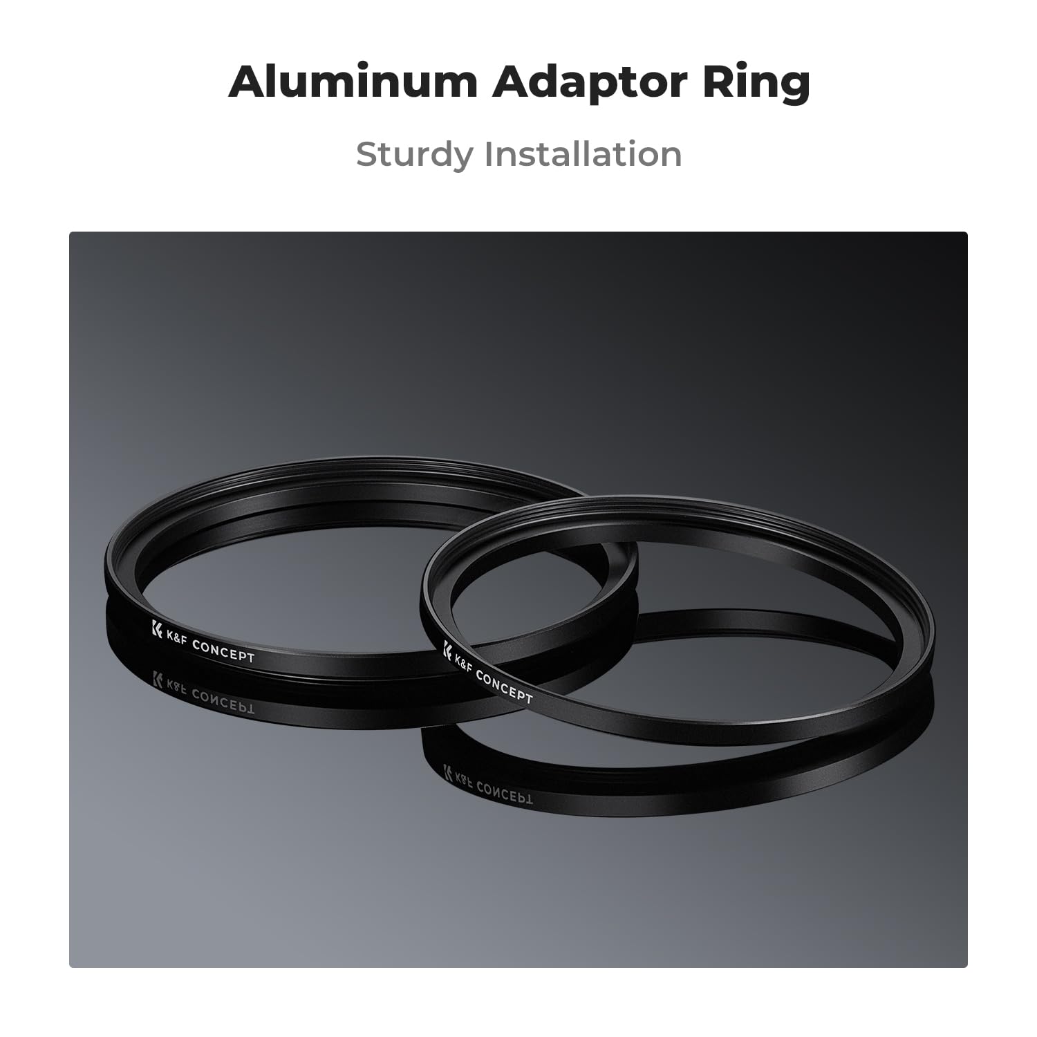 K&F Concept 77 82Mm(2 Pcs) Step Up Ring Adapter, 77Mm To 82Mm Step Up Filter Ring For 77Mm Lens Install 82Mm Nd Cpl Uv Lens Filter