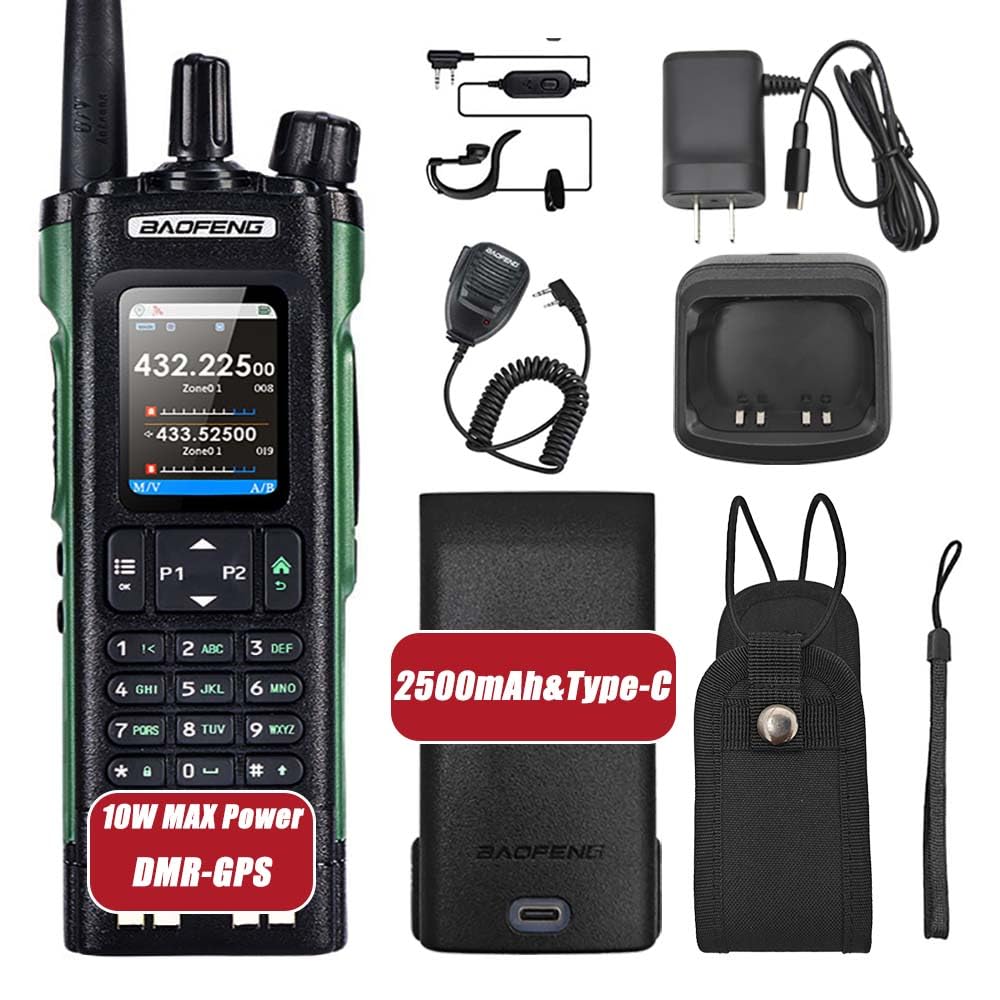 Uv-32 Ham Radio Long Range Walkie Talkies With Gps Bluetooth App Programming Noaa Weather Receiver Rechargeable Type-C Charge 25