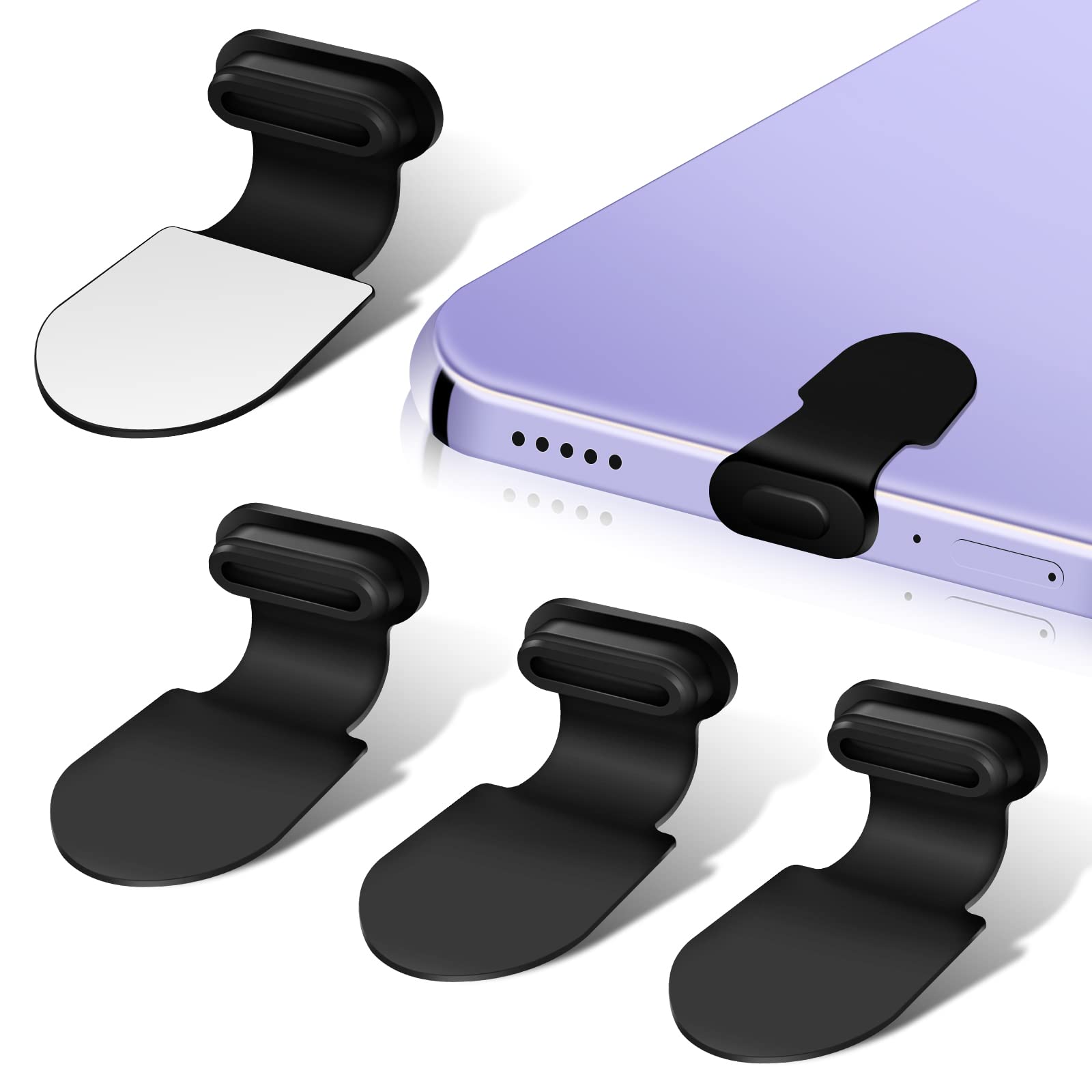 Usb Type C Anti Lost Anti Dust Plug, Senbos 4 Pack Usb C Port Plug Dust Cover Note 20 Dust Cap Plugs Usb C Port Protectors Compa