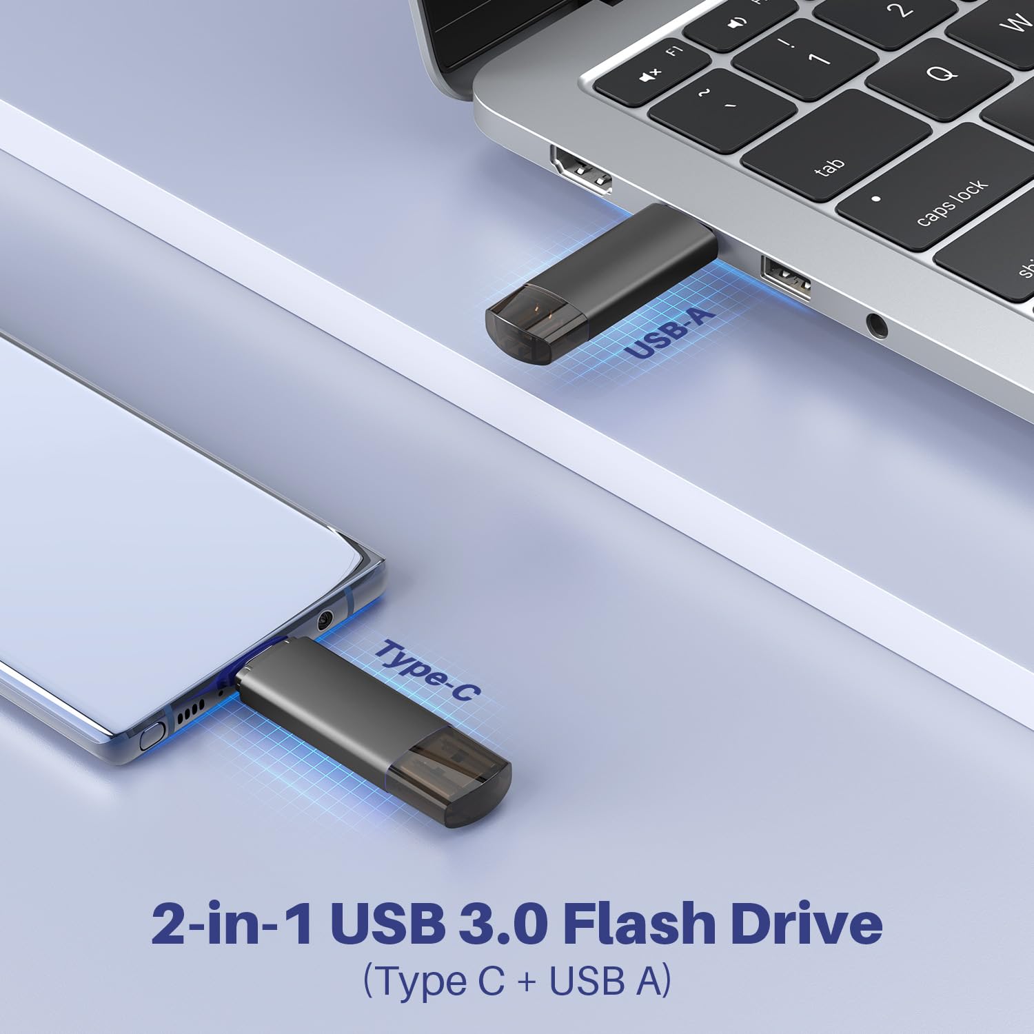 Joiot 32Gb Usb C Flash Drive Dual Usb 3.0 Flash Drive Type C + Usb A Portable Type C Flash Drive With Keychain Hole 2 In 1 Usb C