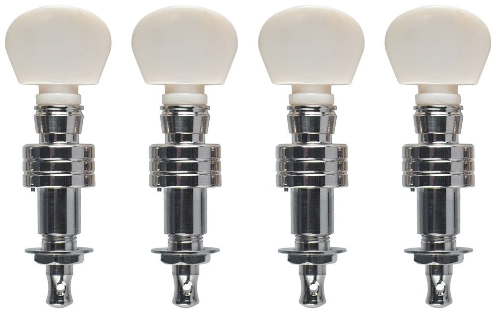 Golden Gate P 147 Deluxe Banjo Tuners   Nickel   Set Of 4